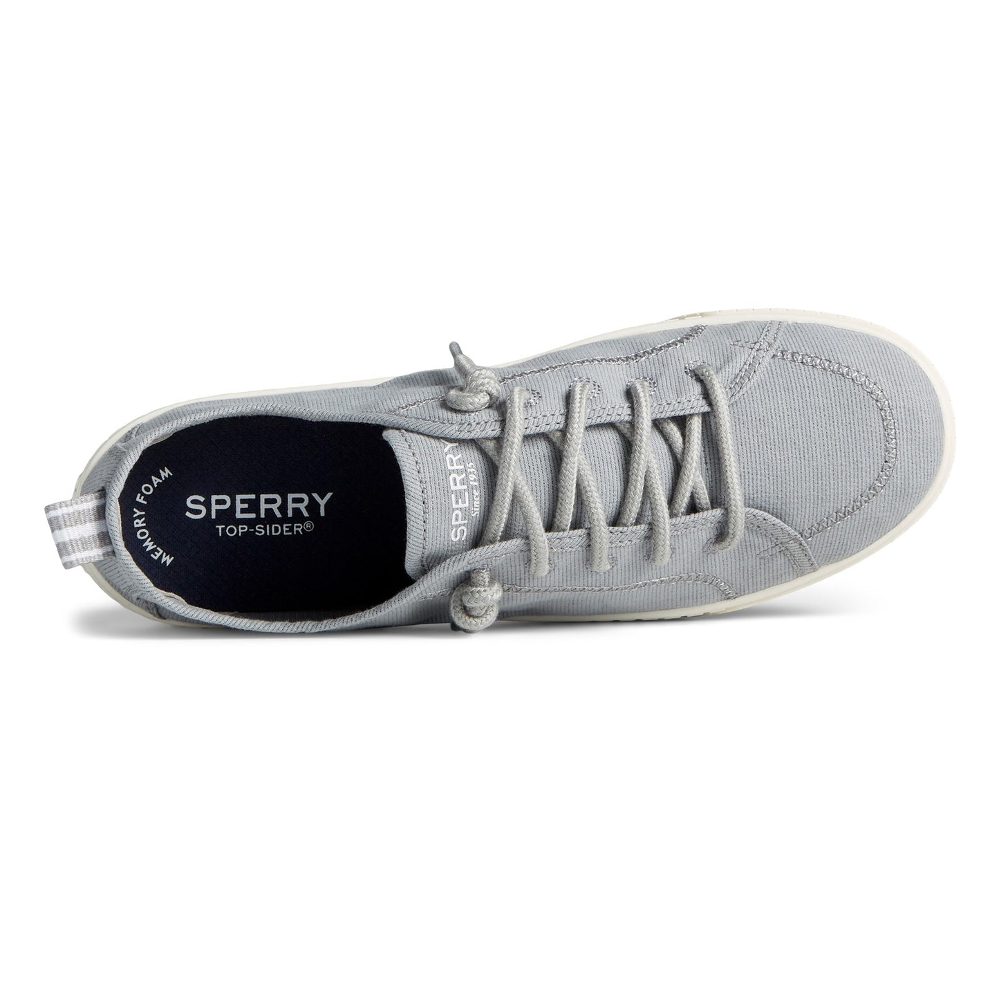 Peltz Shoes Women's Sperry Shorefront LTT Sneaker GRAY STS86112