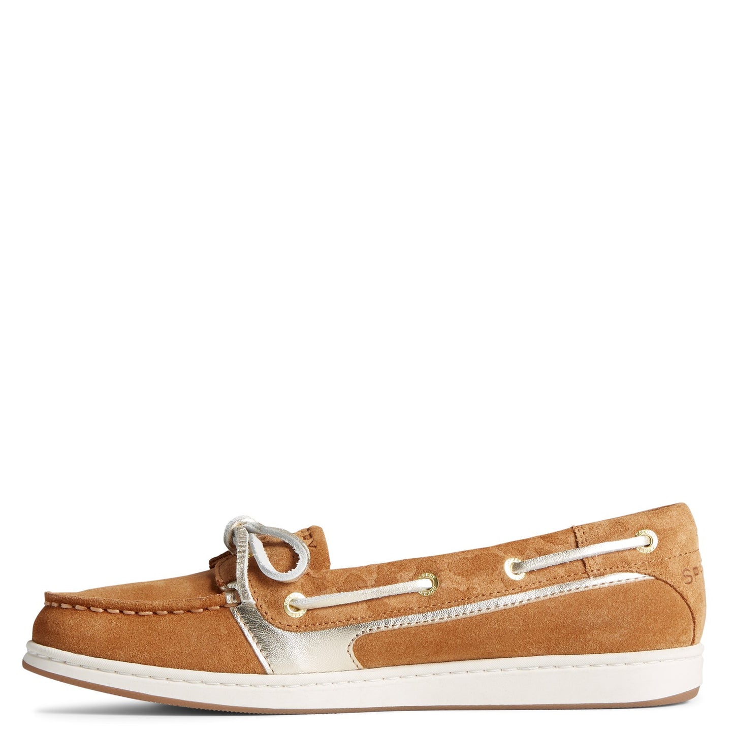 Peltz Shoes Women's Sperry Starfish Boat Shoe TAN CHEETAH STS86666