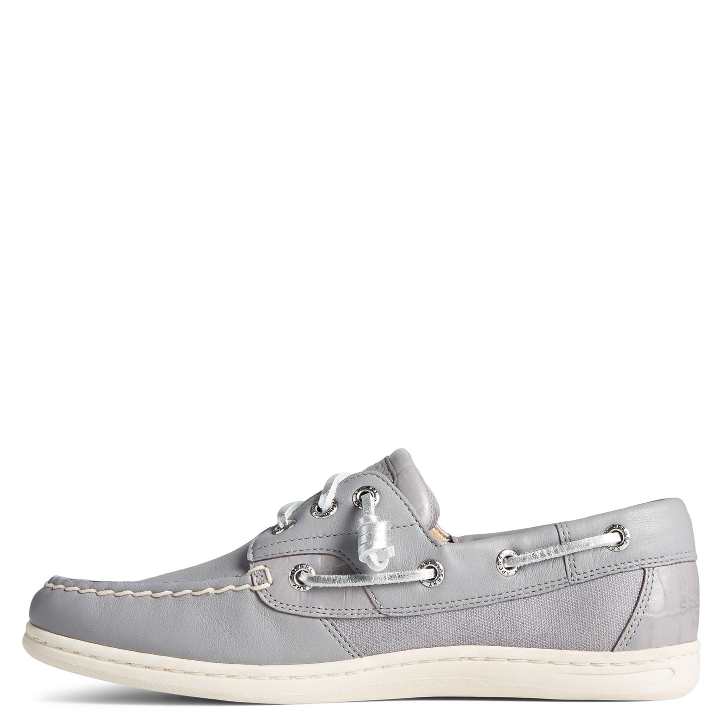 Peltz Shoes Women's Sperry Songfish Boat Shoe GREY STS86824