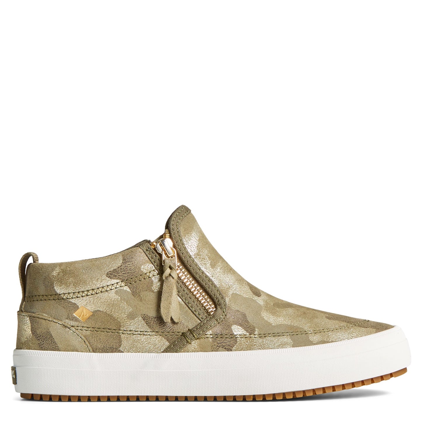 Peltz Shoes Women's Sperry Crest Lug Chukka Bootie OLIVE STS87038