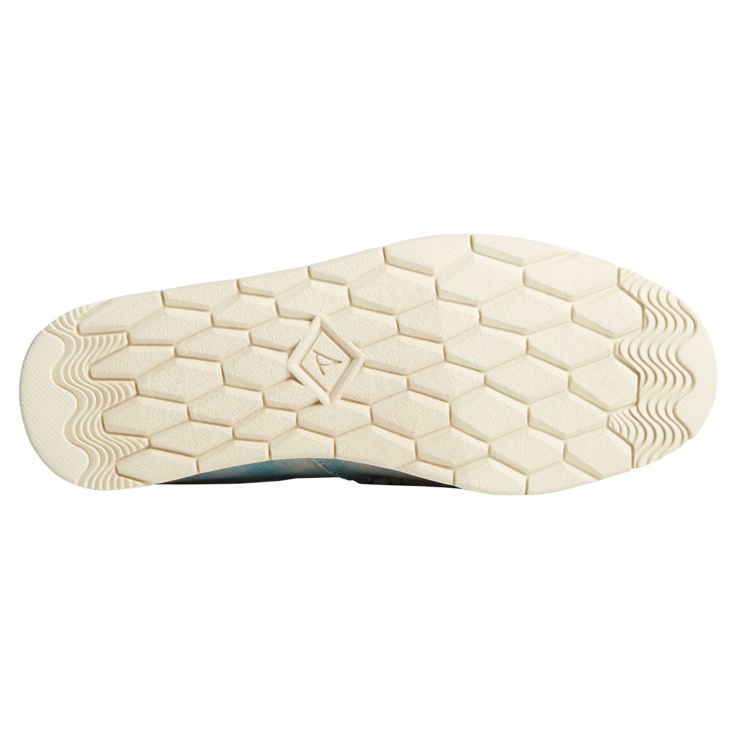 Peltz Shoes Women's Sperry Moc-Sider Canvas Slip-On BLUE PINK STS87053