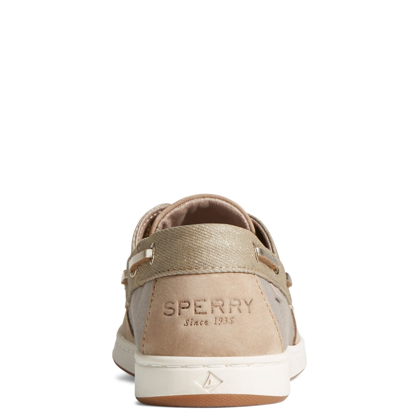 Peltz Shoes Women's Sperry Coastfish 2-Eye Boat Shoe TAUPE STS87148