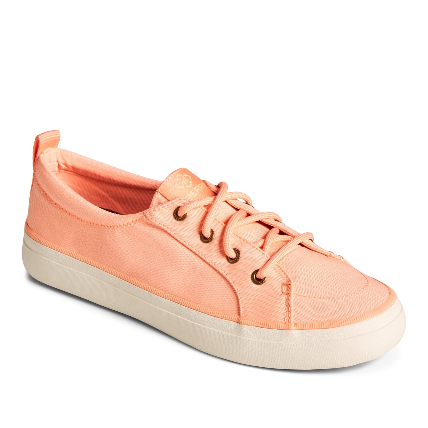 Peltz Shoes Women's Sperry Crest Vibe Sneaker PEACH STS87191