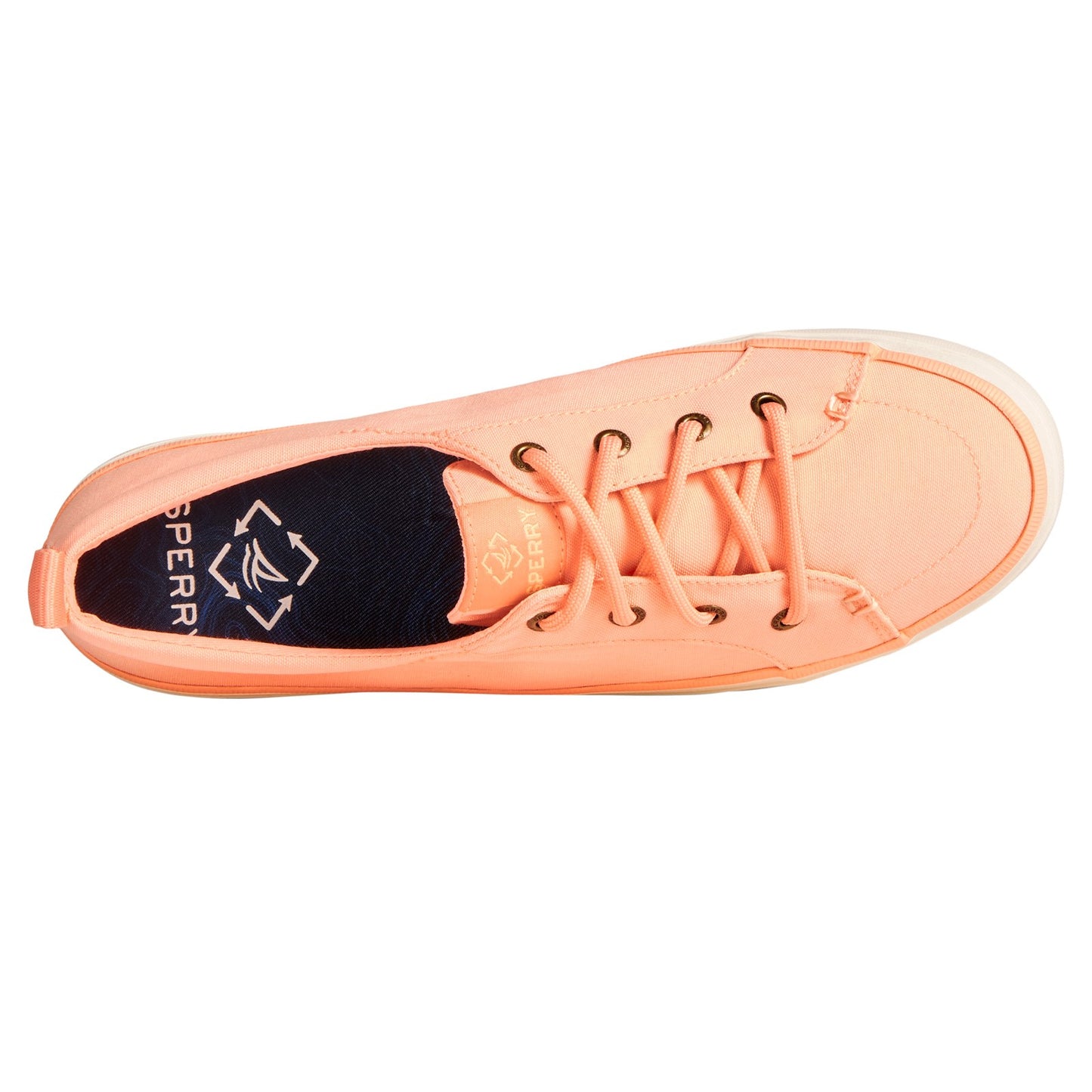 Peltz Shoes Women's Sperry Crest Vibe Sneaker PEACH STS87191