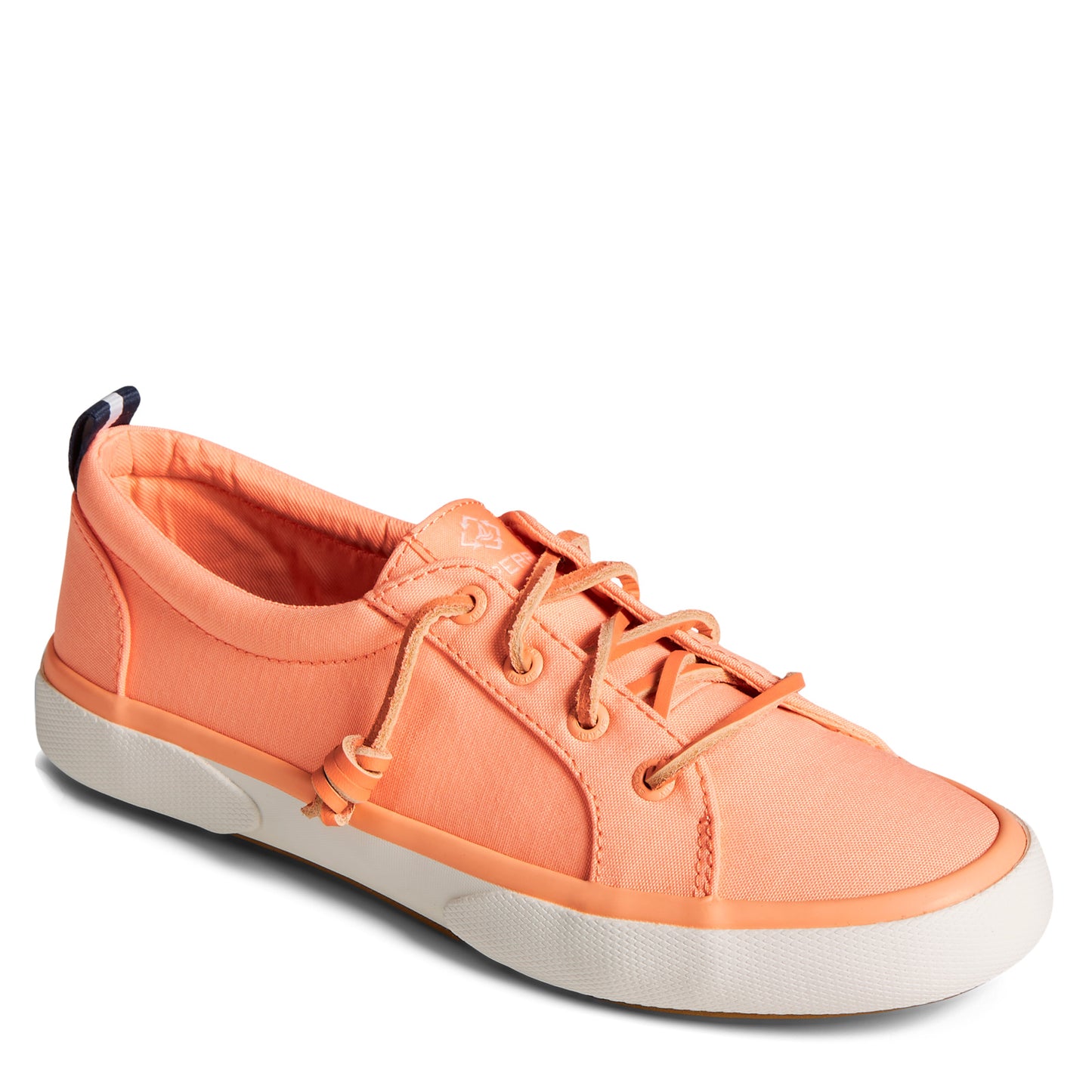 Peltz Shoes Women's Sperry Pier Wave LTT Sneaker PEACH STS87256