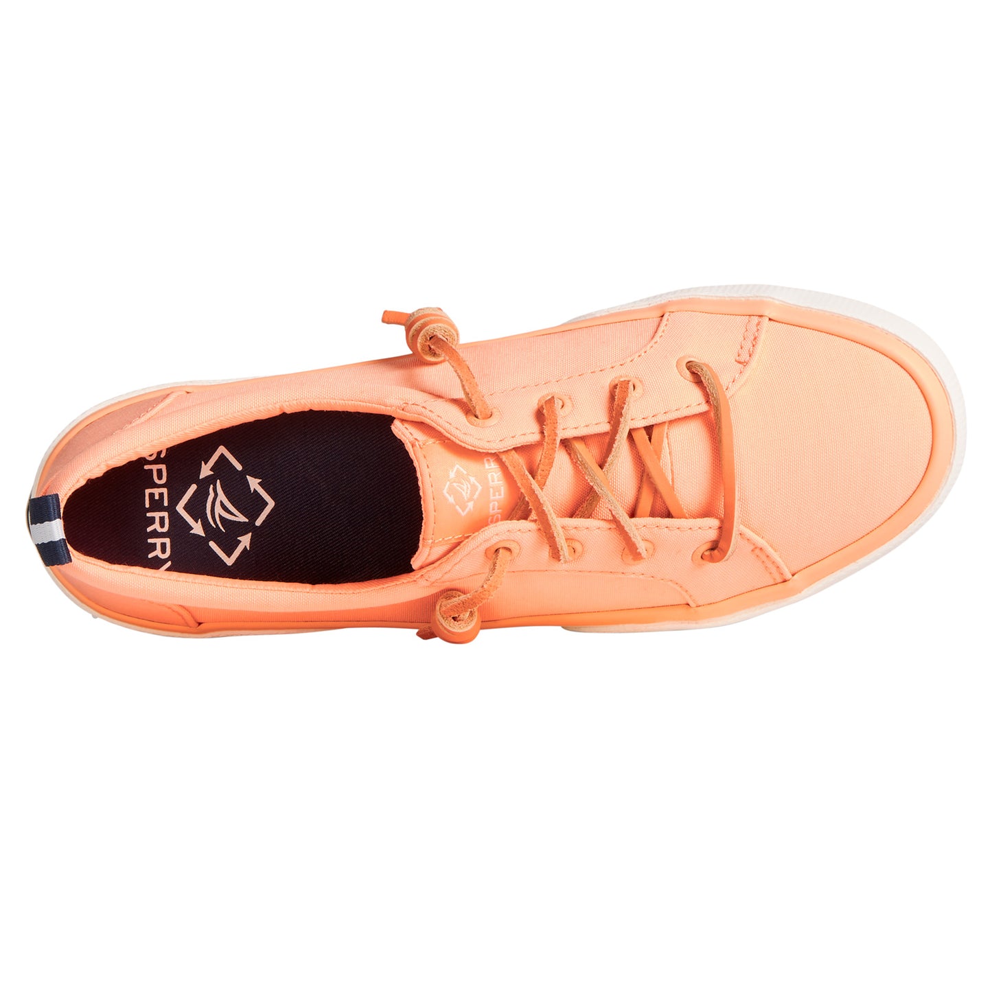 Peltz Shoes Women's Sperry Pier Wave LTT Sneaker PEACH STS87256