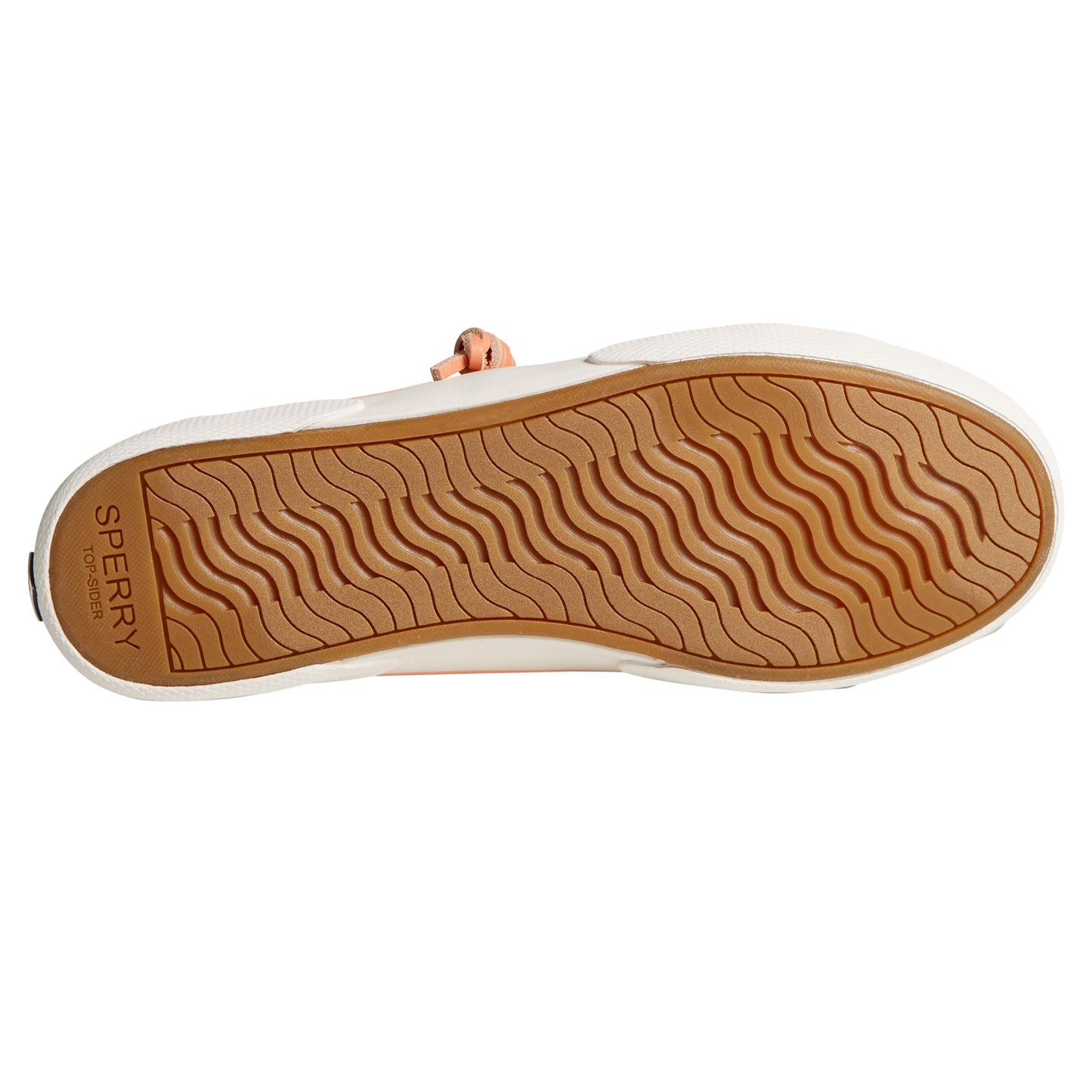 Peltz Shoes Women's Sperry Pier Wave LTT Sneaker PEACH STS87256