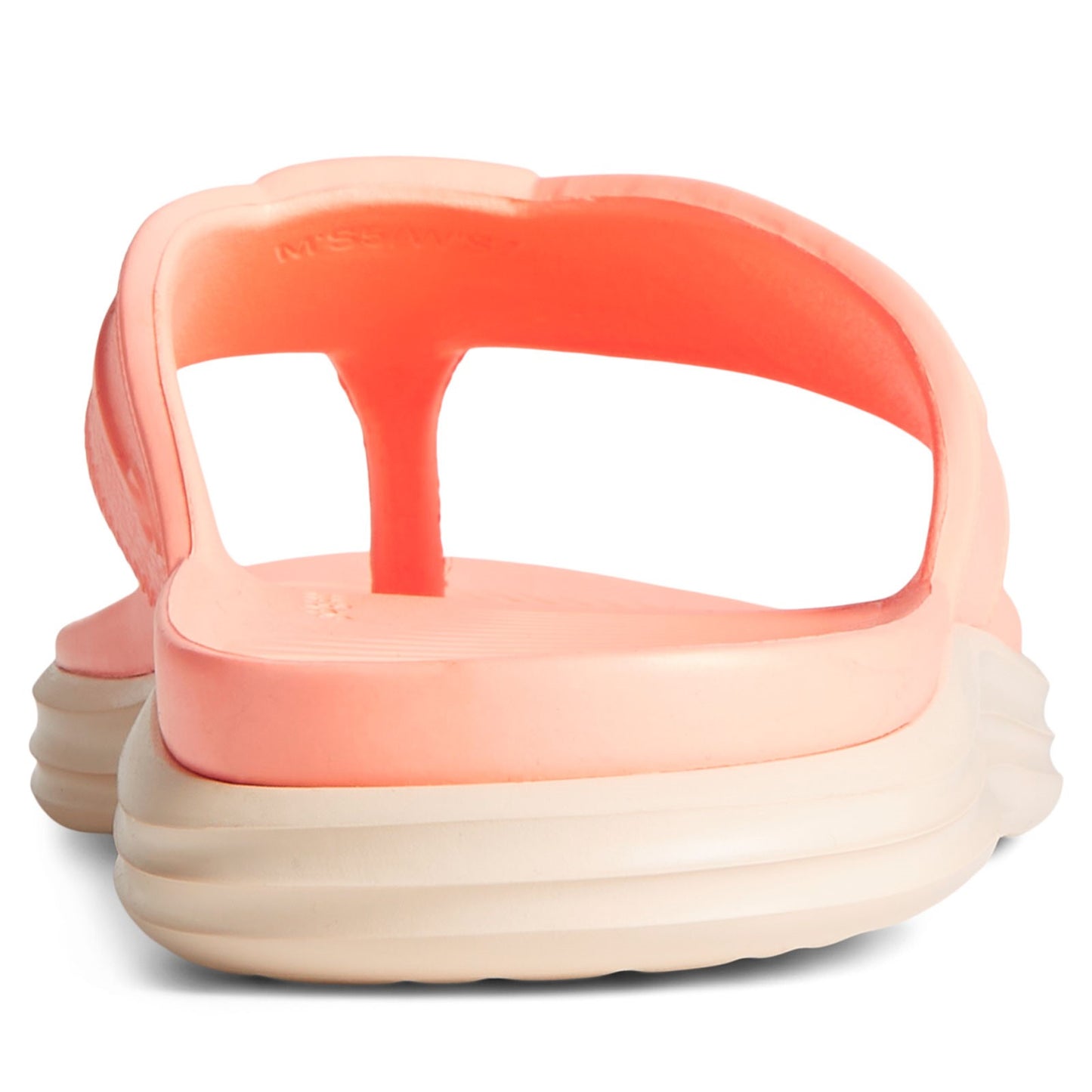 Peltz Shoes Women's Sperry Windward Float Flip Flop PEACH STS87391
