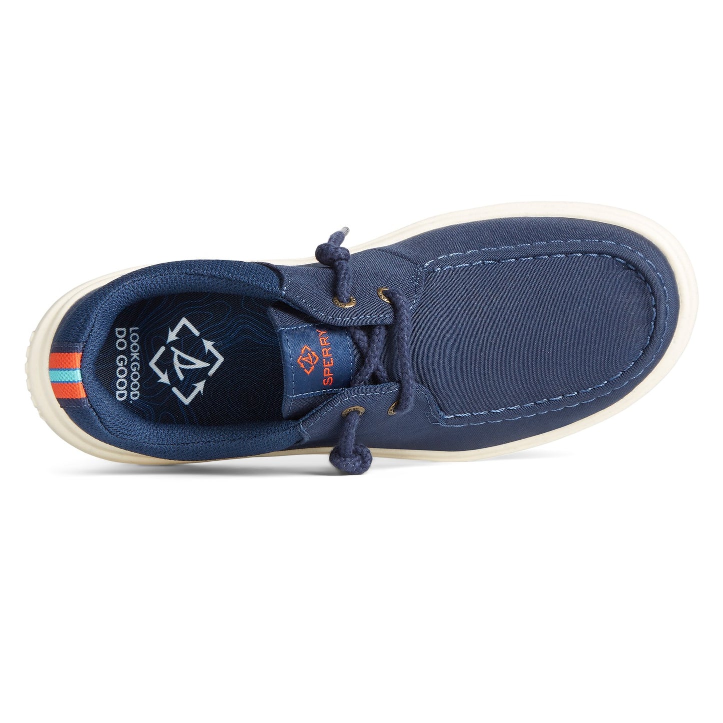 Peltz Shoes Women's Sperry Captain's Moc Slip-On DARK NAVY STS87397