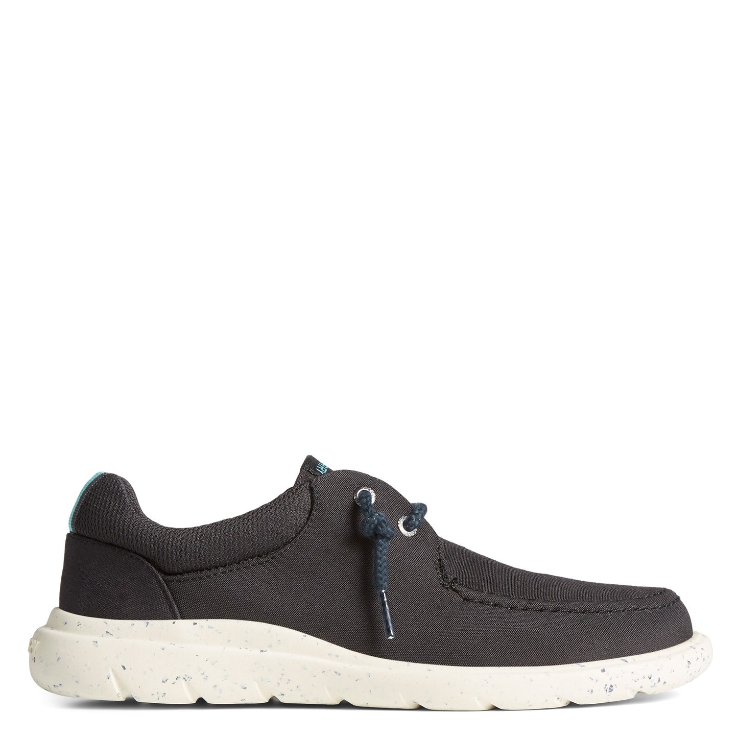Peltz Shoes Women's Sperry Captain's Moc Slip-On BLACK STS87398