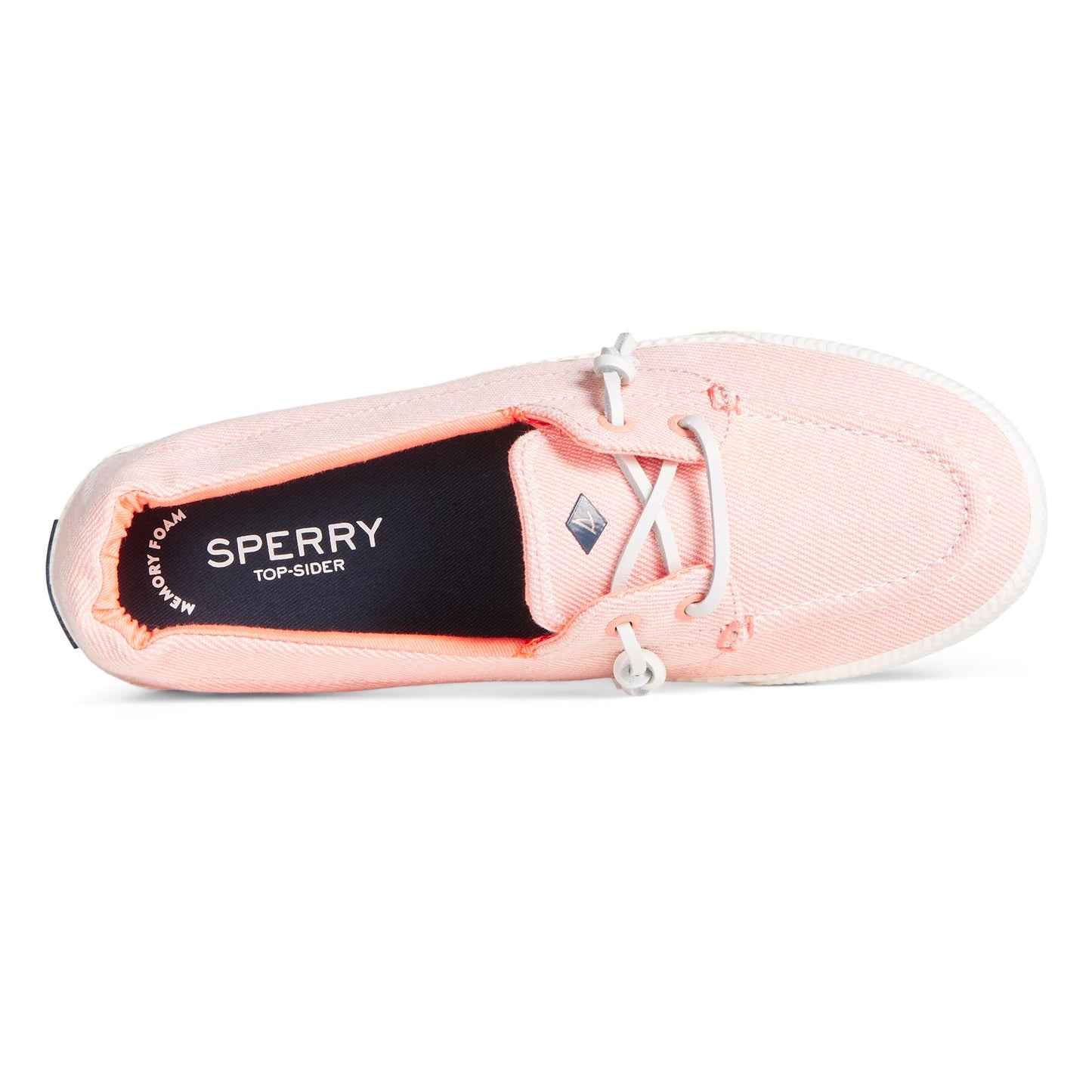 Peltz Shoes Women's Sperry Lounge Away 2 Boat Shoe PEACH STS87458