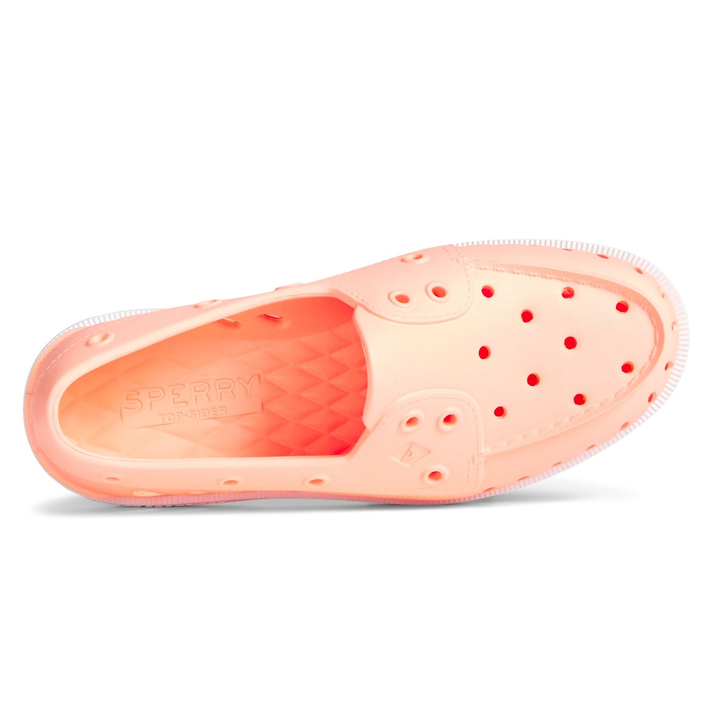 Peltz Shoes Women's Sperry Authentic Original Float Boat Shoe PEACH STS87475