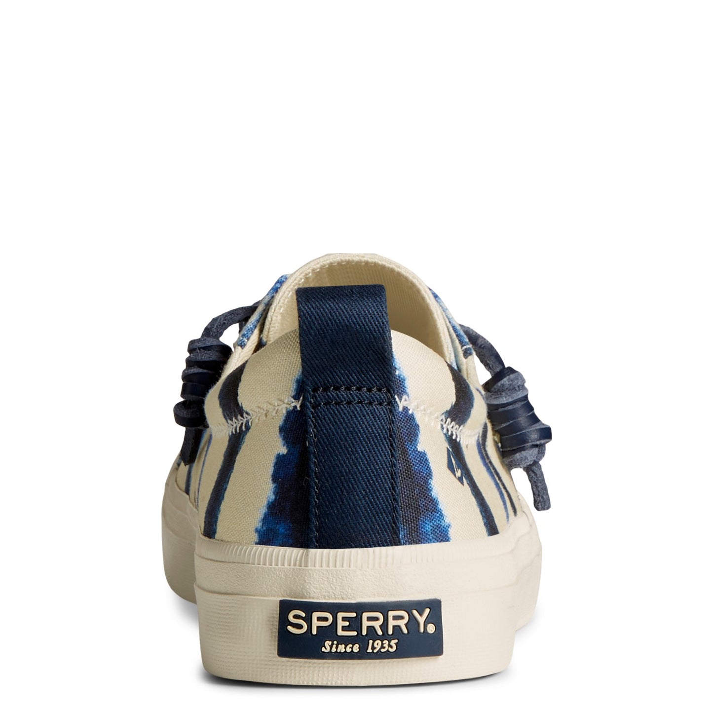 Peltz Shoes Women's Sperry Crest Vibe Sneaker NAVY TIE DYE STS87485