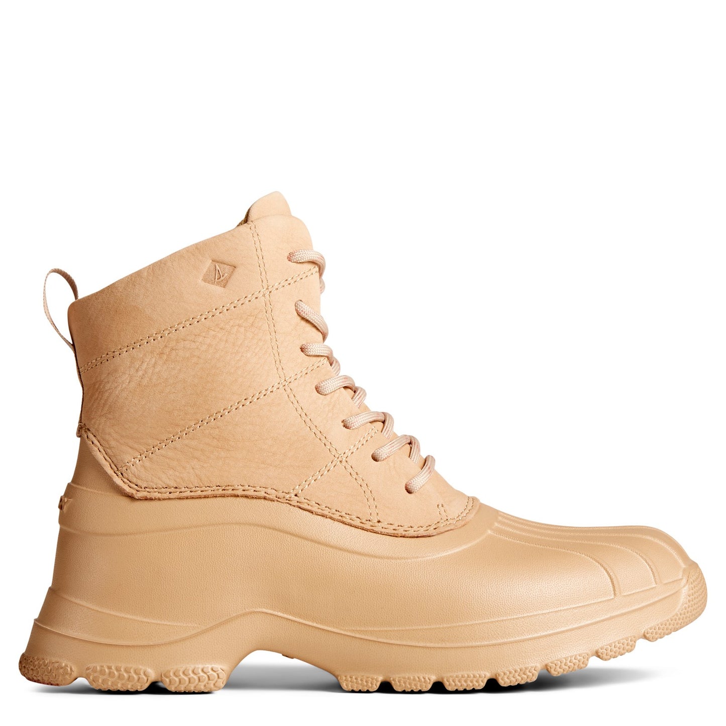 Peltz Shoes Men's Sperry Duck Float Lace Rain Boot TAN STS88293