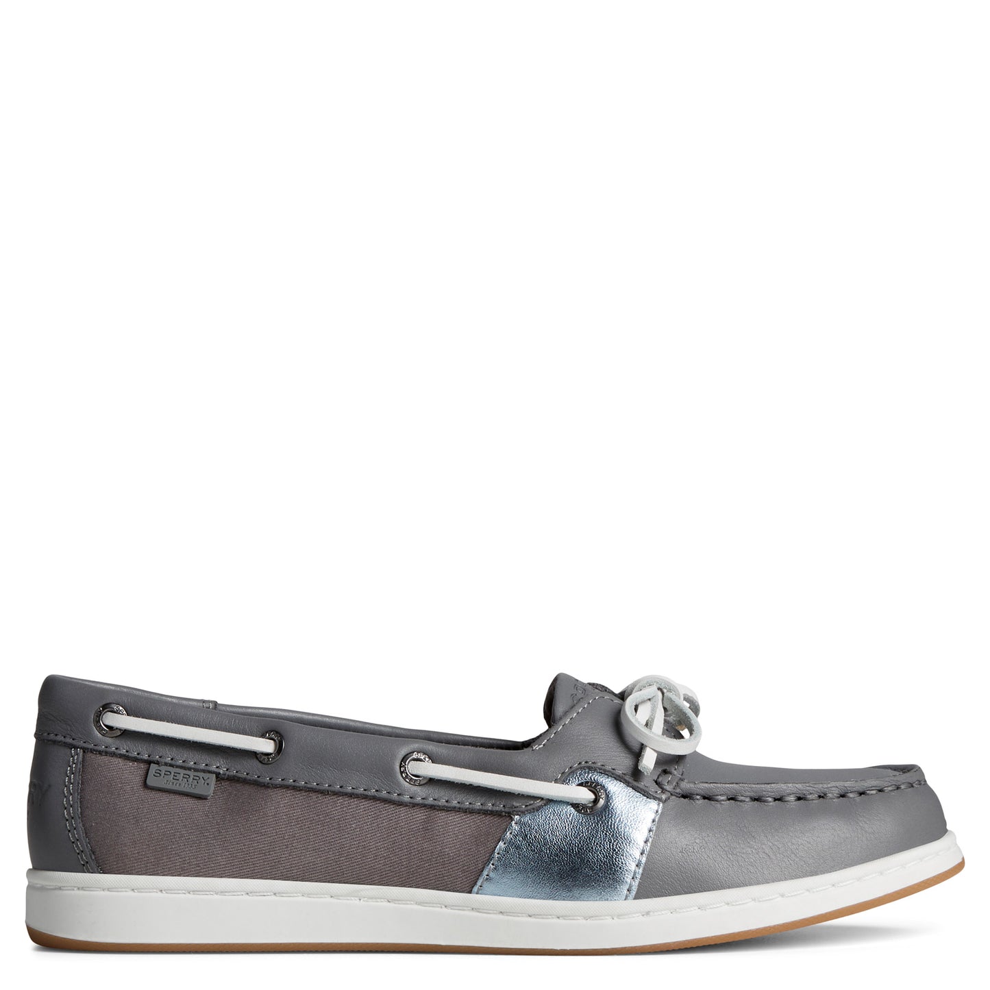 Peltz Shoes Women's Sperry Coastfish Boat Shoe GREY STS88407