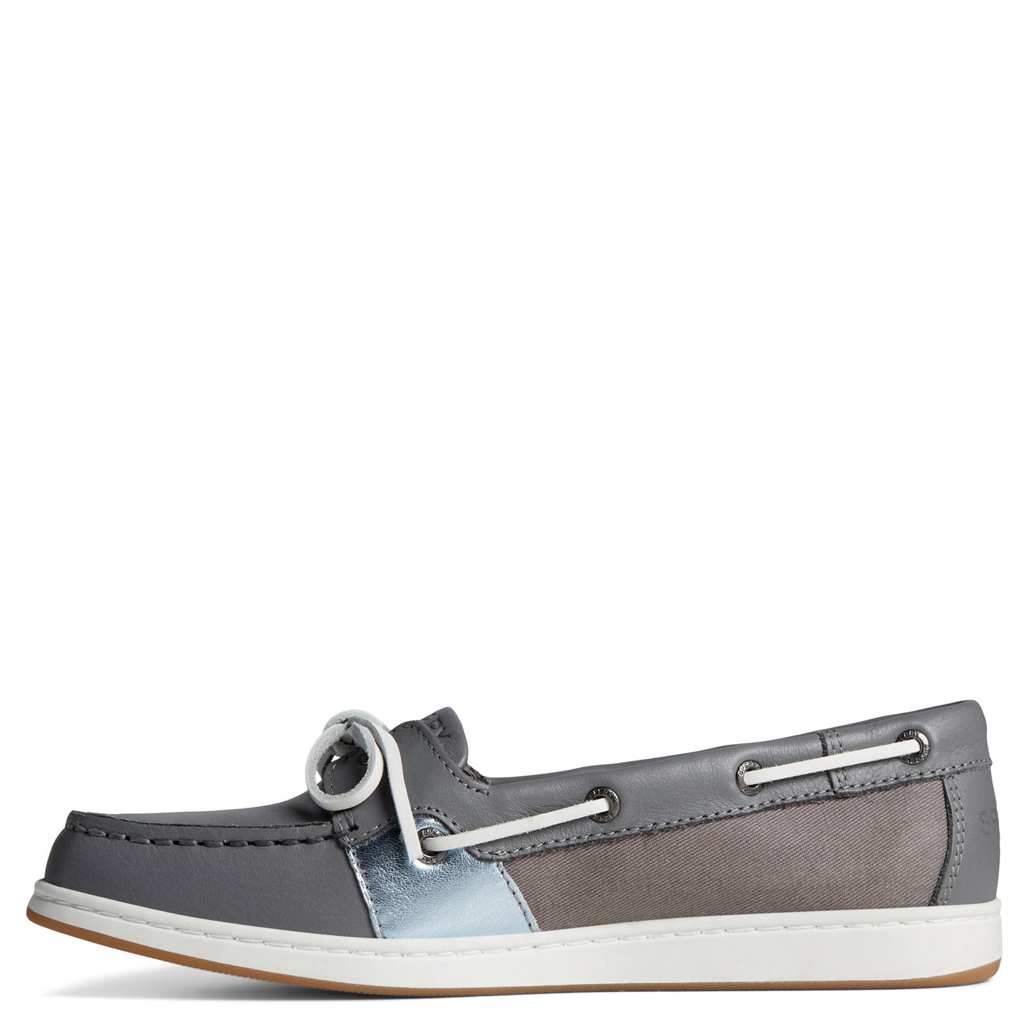 Peltz Shoes Women's Sperry Coastfish Boat Shoe GREY STS88407