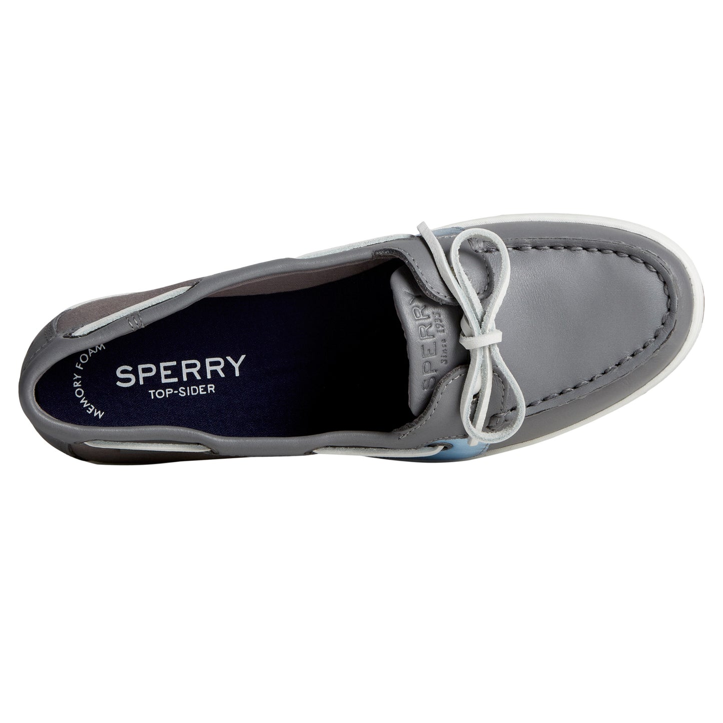 Peltz Shoes Women's Sperry Coastfish Boat Shoe GREY STS88407