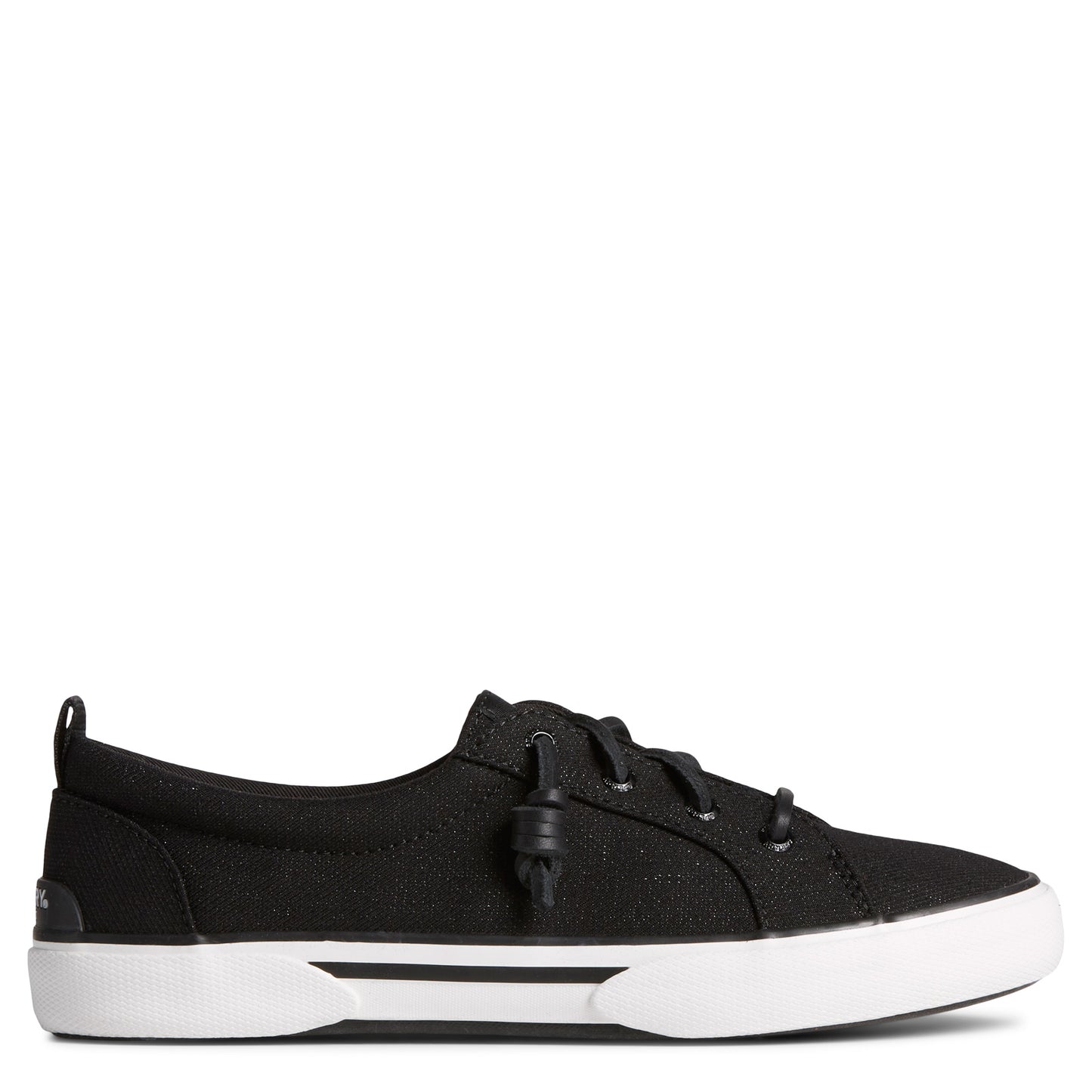 Peltz Shoes Women's Sperry Pier Wave LTT Sneaker BLACK STS88553
