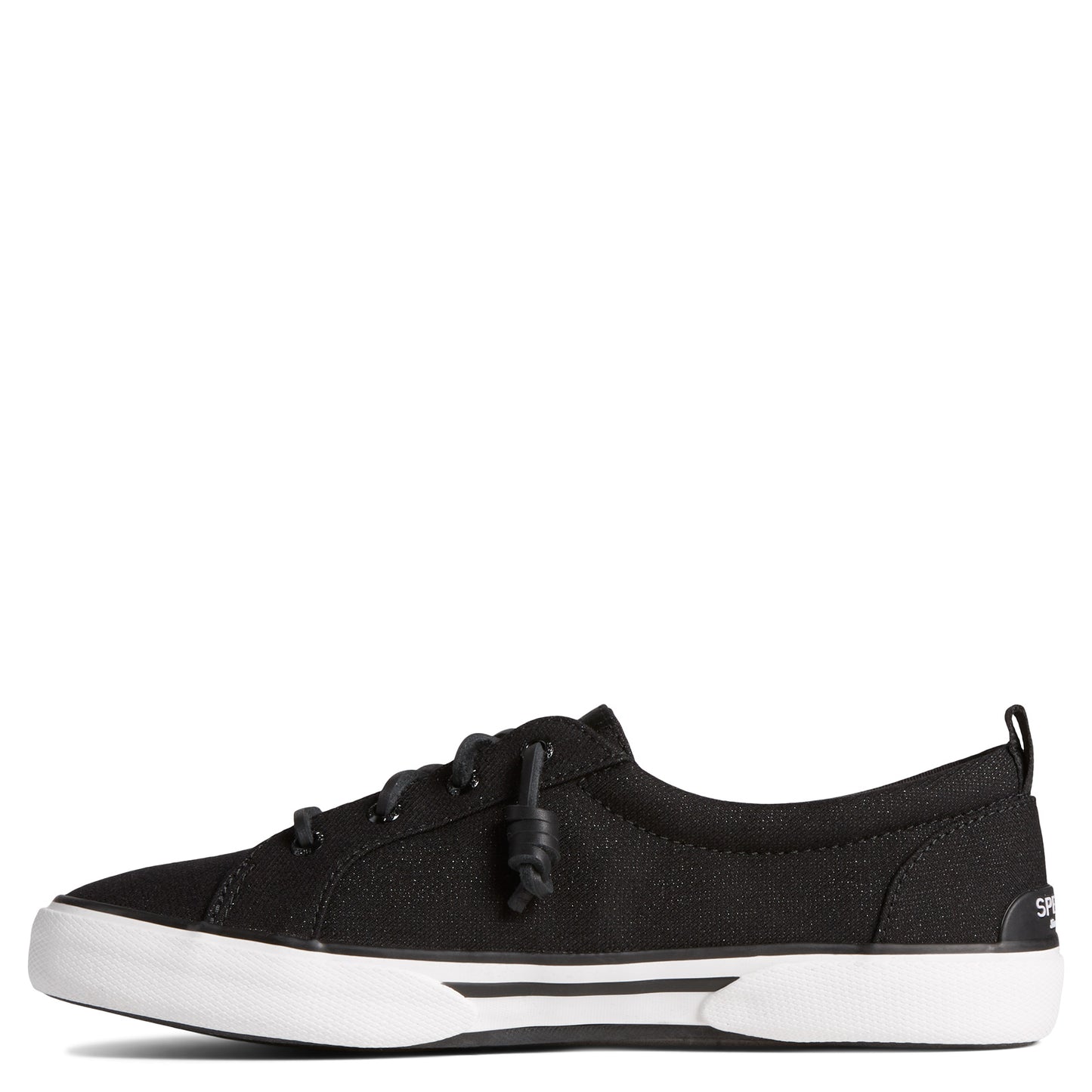 Peltz Shoes Women's Sperry Pier Wave LTT Sneaker BLACK STS88553