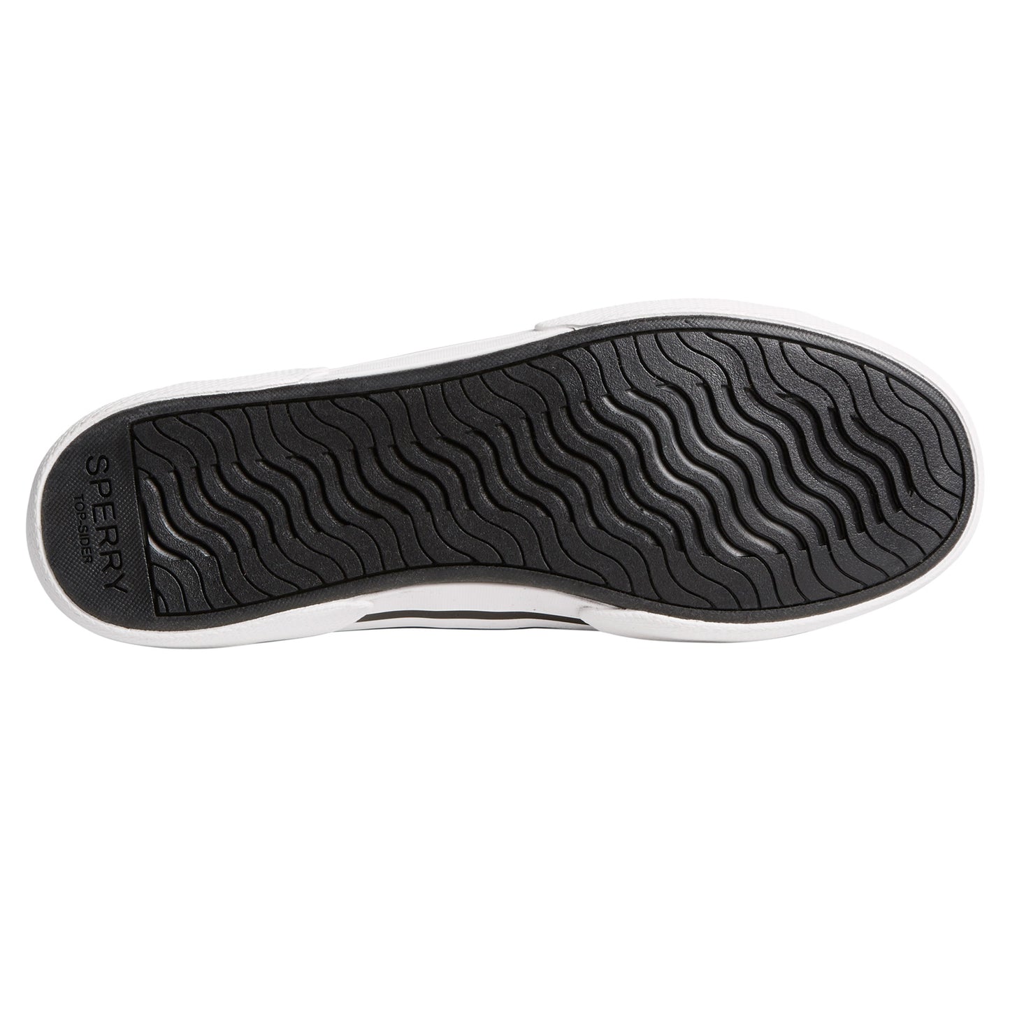 Peltz Shoes Women's Sperry Pier Wave LTT Sneaker BLACK STS88553