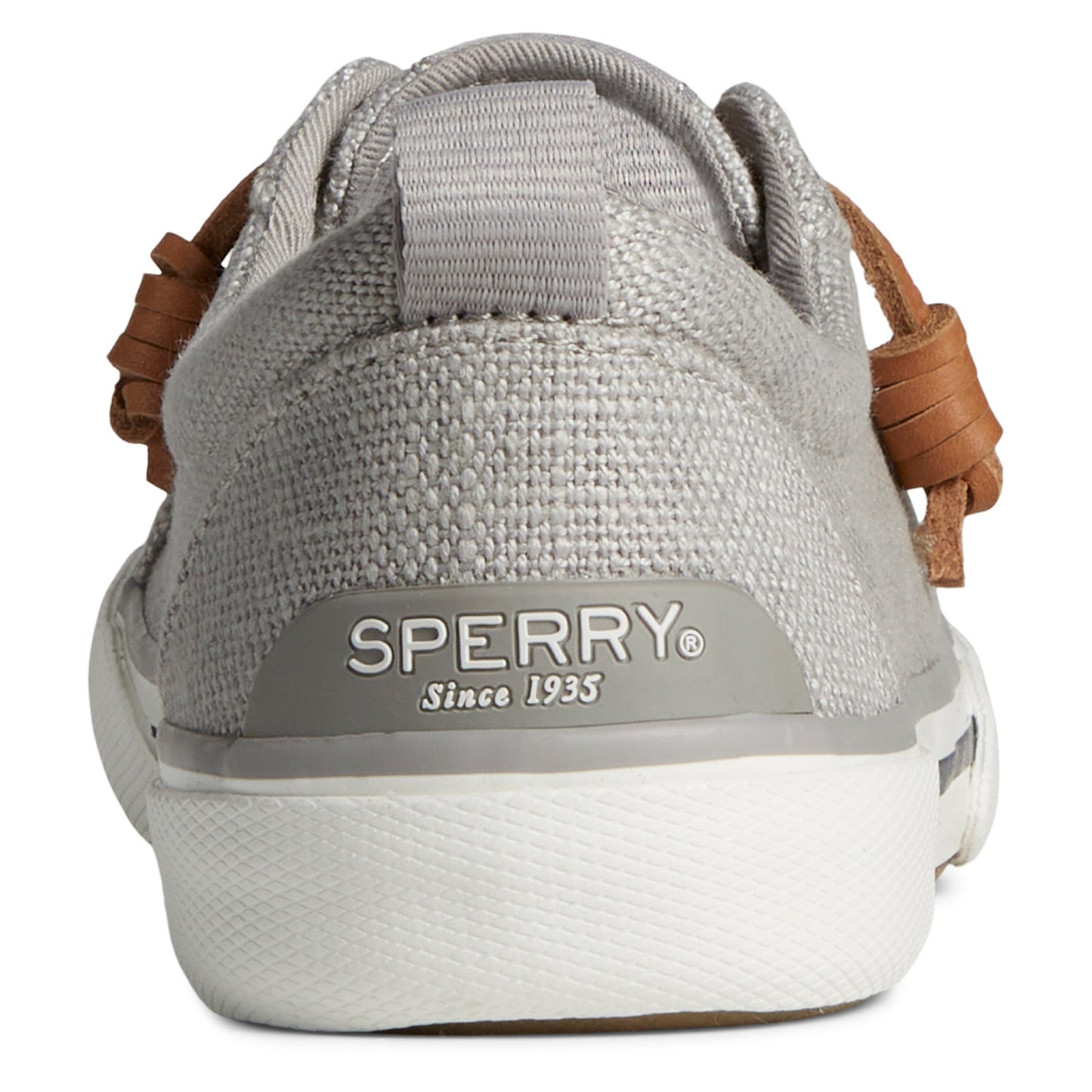 Peltz Shoes Women's Sperry Pier Wave LTT SeaCycled Sneaker GREY STS88568