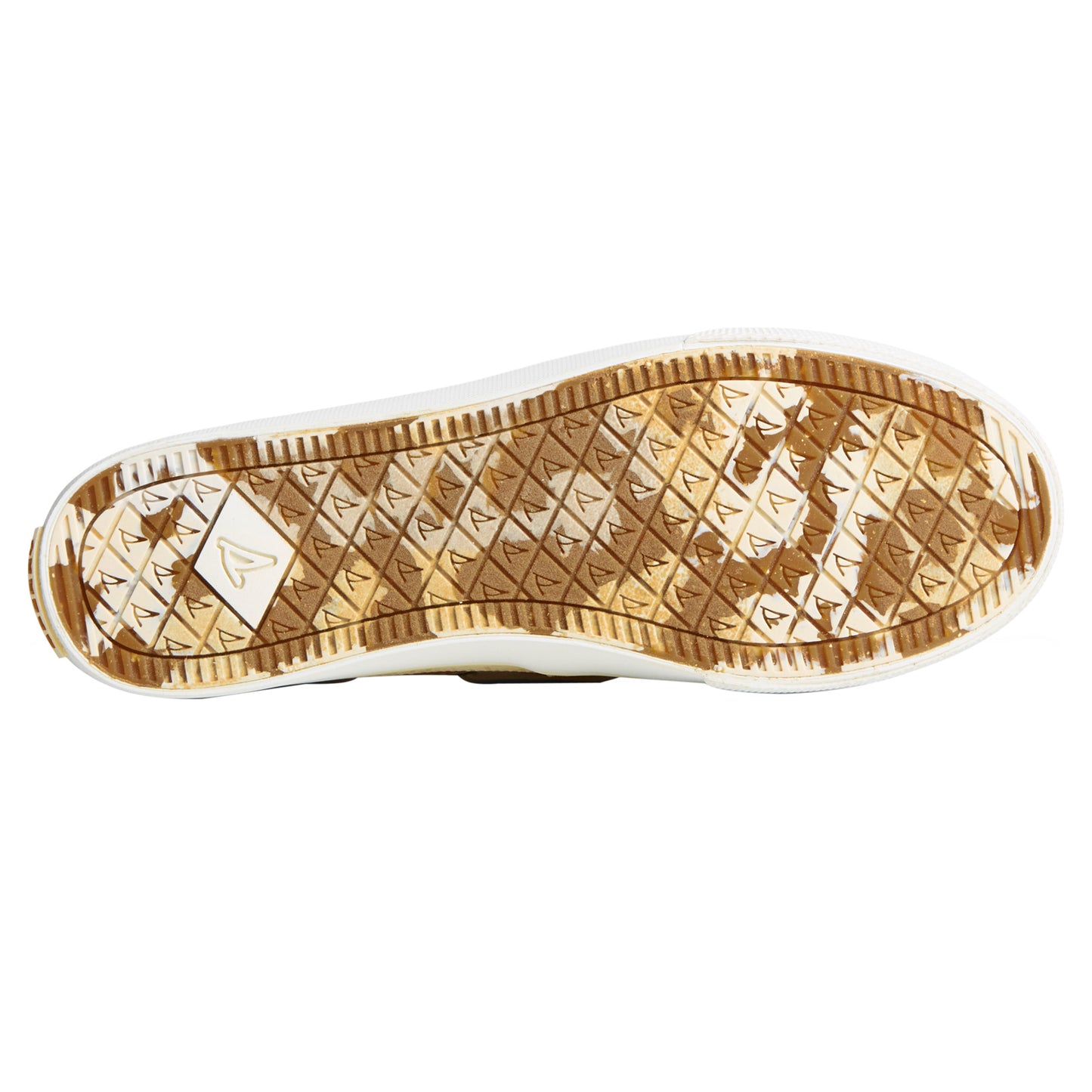 Peltz Shoes Women's Sperry SeaCycled Bahama II Sneaker Off White Jacquard STS89015