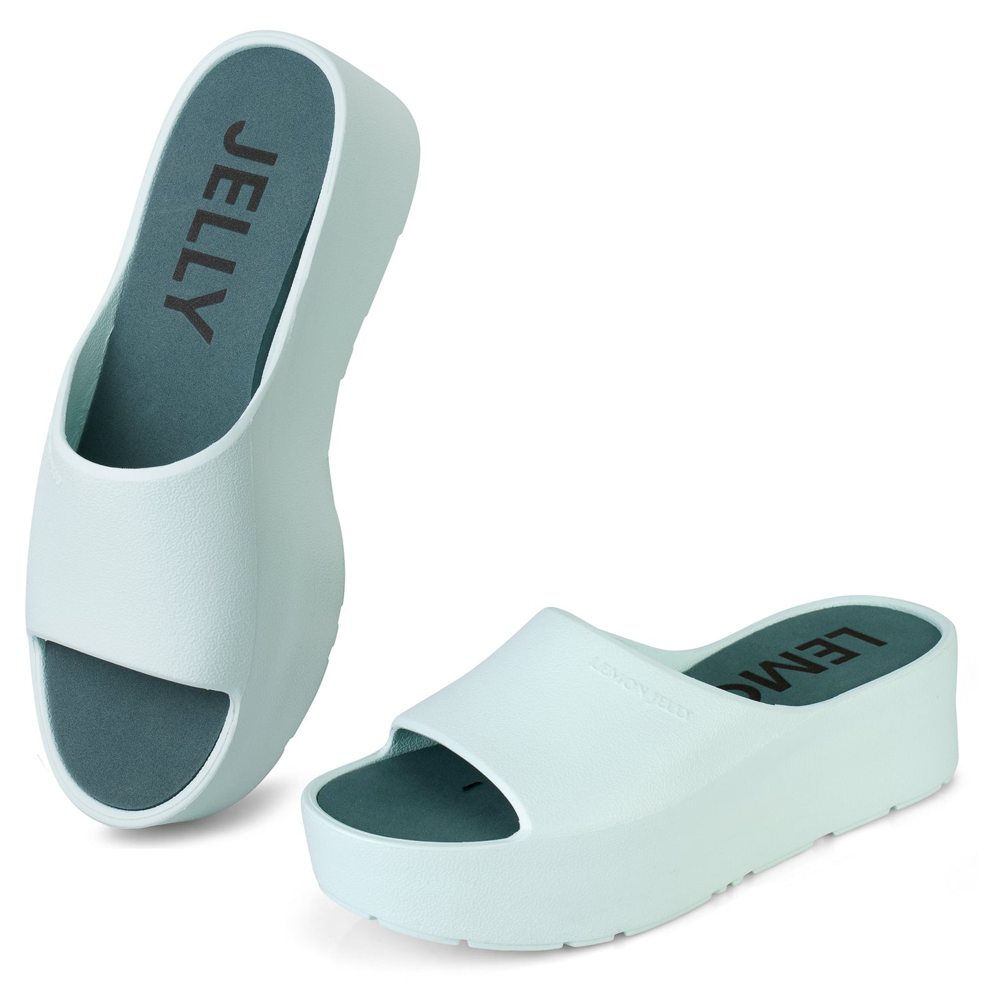 Peltz Shoes Women's Lemon Jelly Sunny Slide AQUA SUNNY-27