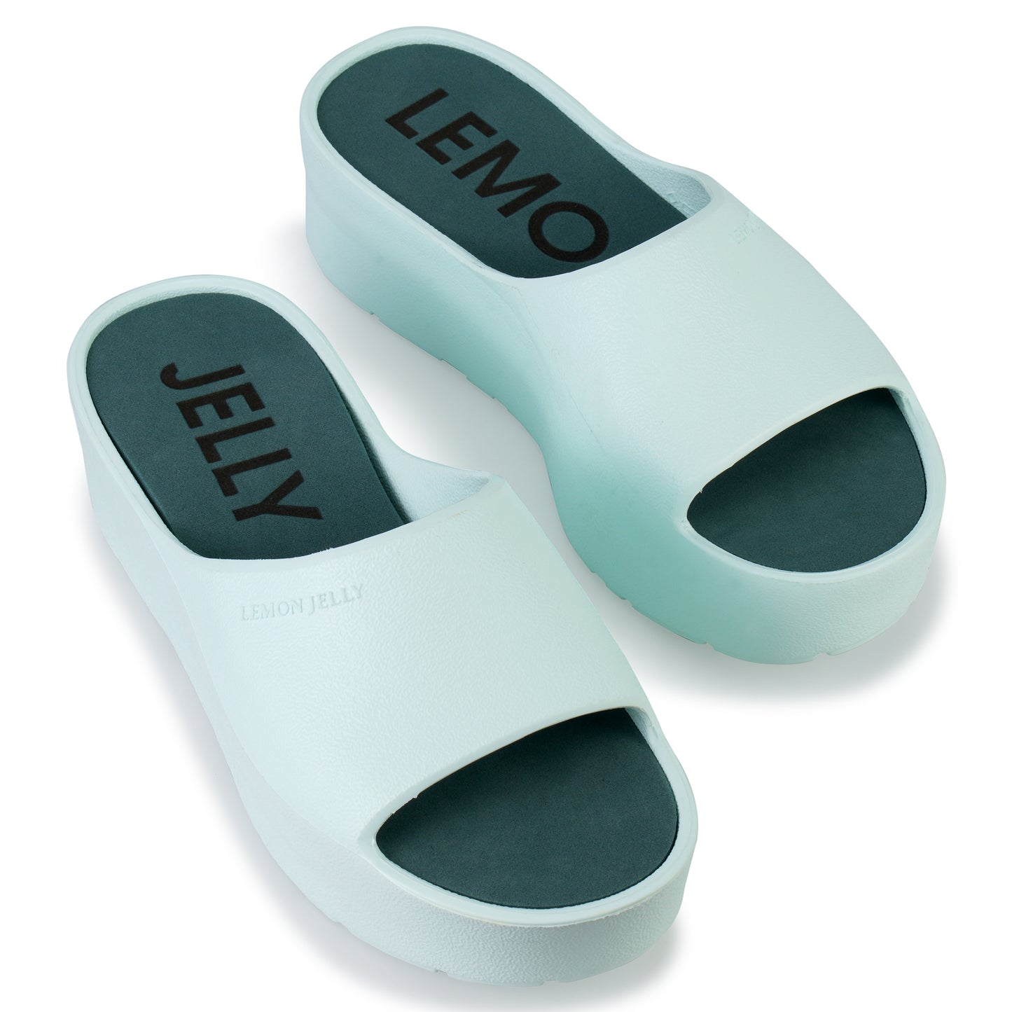 Peltz Shoes Women's Lemon Jelly Sunny Slide AQUA SUNNY-27