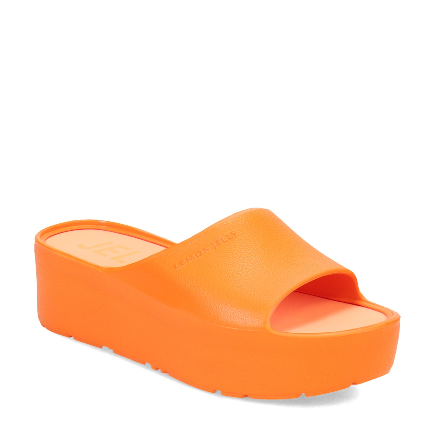 Peltz Shoes Women's Lemon Jelly Sunny Slide TANGERINE ORANGE MUL SUNNY-33