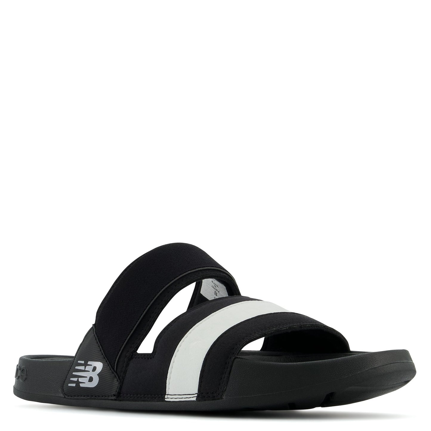 Peltz Shoes Women's New Balance 202 Sandal BLACK / WHITE SWF202K2