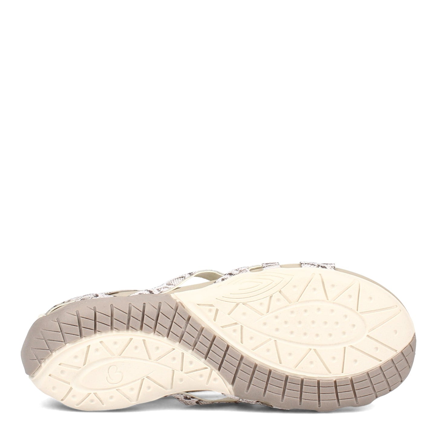 Peltz Shoes Women's Baretraps Samina Sandal CREAM SNAKE SAMINA-CREAM SN