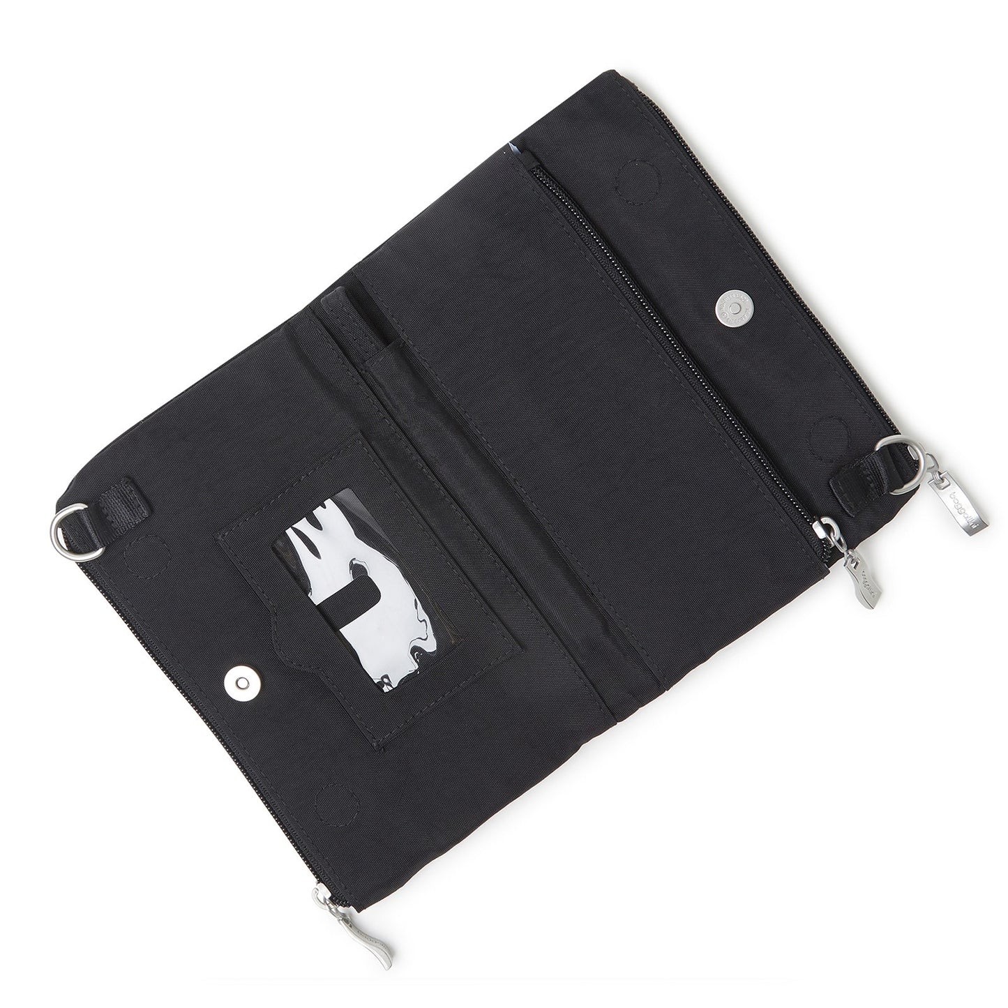 Peltz Shoes Baggallini RFID Subway Small Crossbody BLACK SBC628-BLACK
