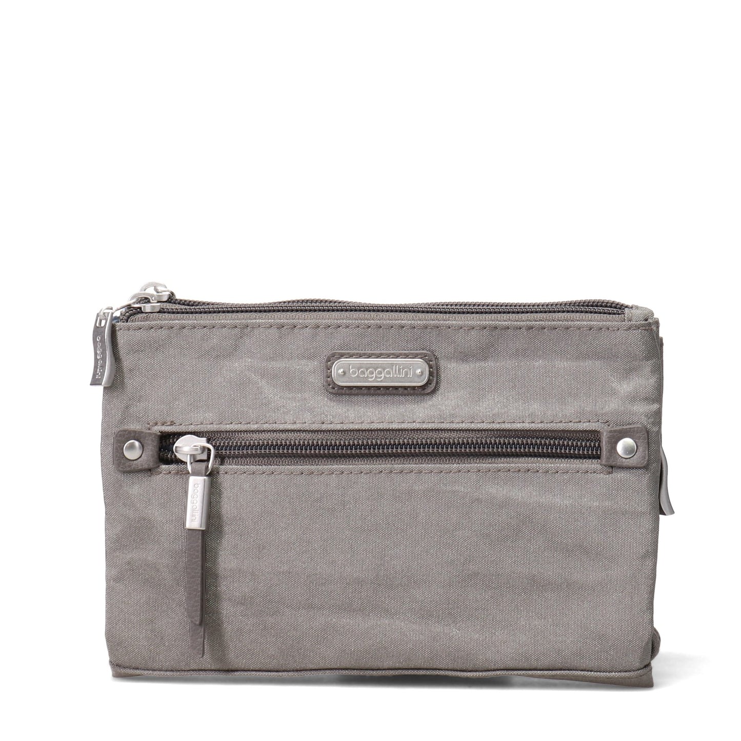 Peltz Shoes Baggallini RFID Subway Small Crossbody Sterling Shimmer SBC628-STERLING