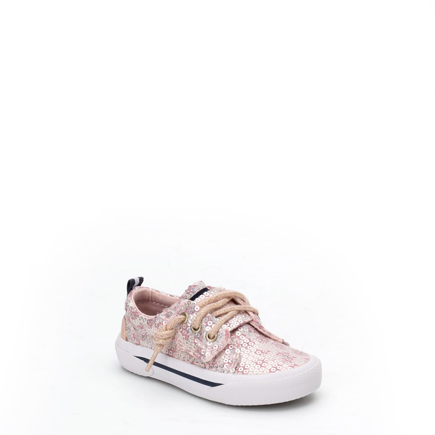 Peltz Shoes Girl's Sperry Pier Wave Jr Boat Shoe - Toddler & Little Kid PINK MULTI SCL164216
