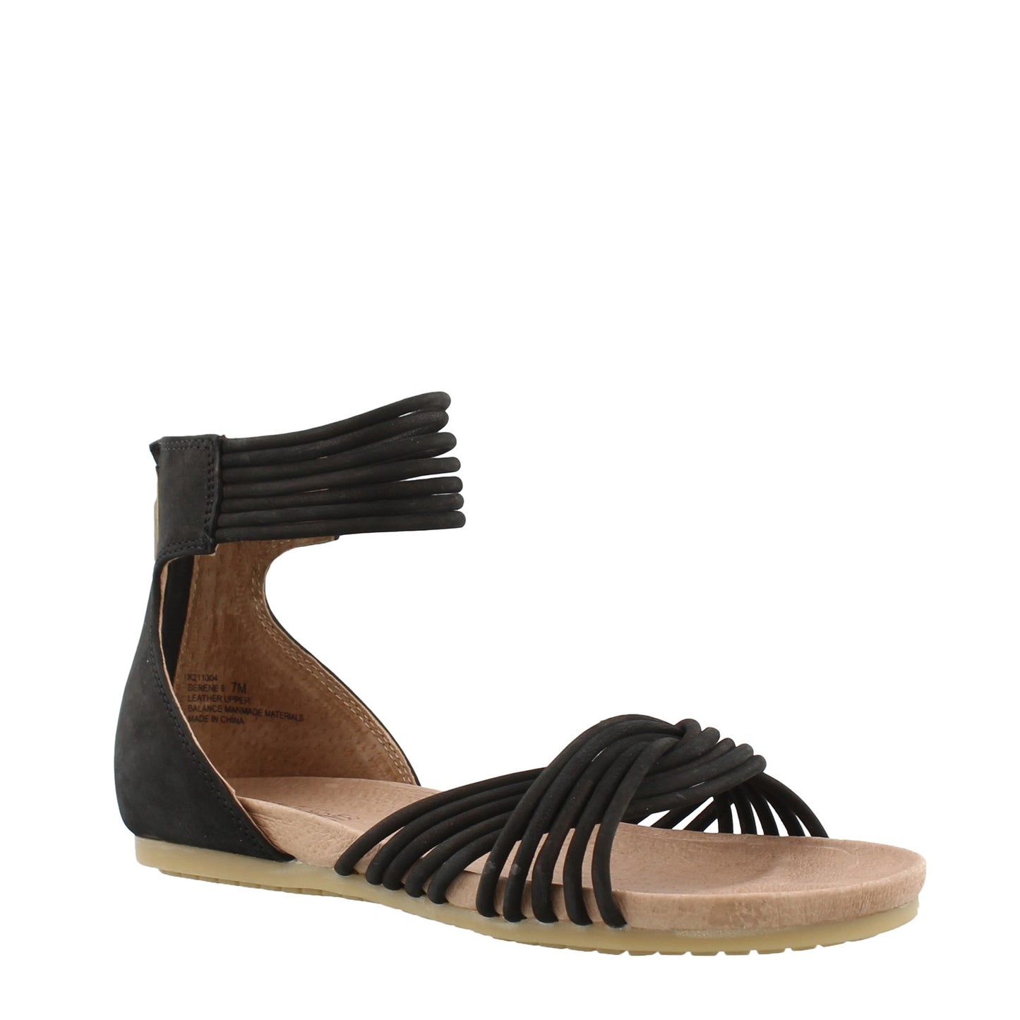 Peltz Shoes Women's Adam Tucker Serene Sandals BLACK SERENE8-BLACK
