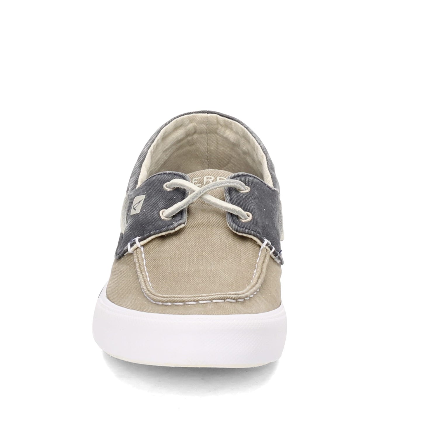 Peltz Shoes Men's Sperry Bahama II Boat Shoe KHAKI NAVY STS17782