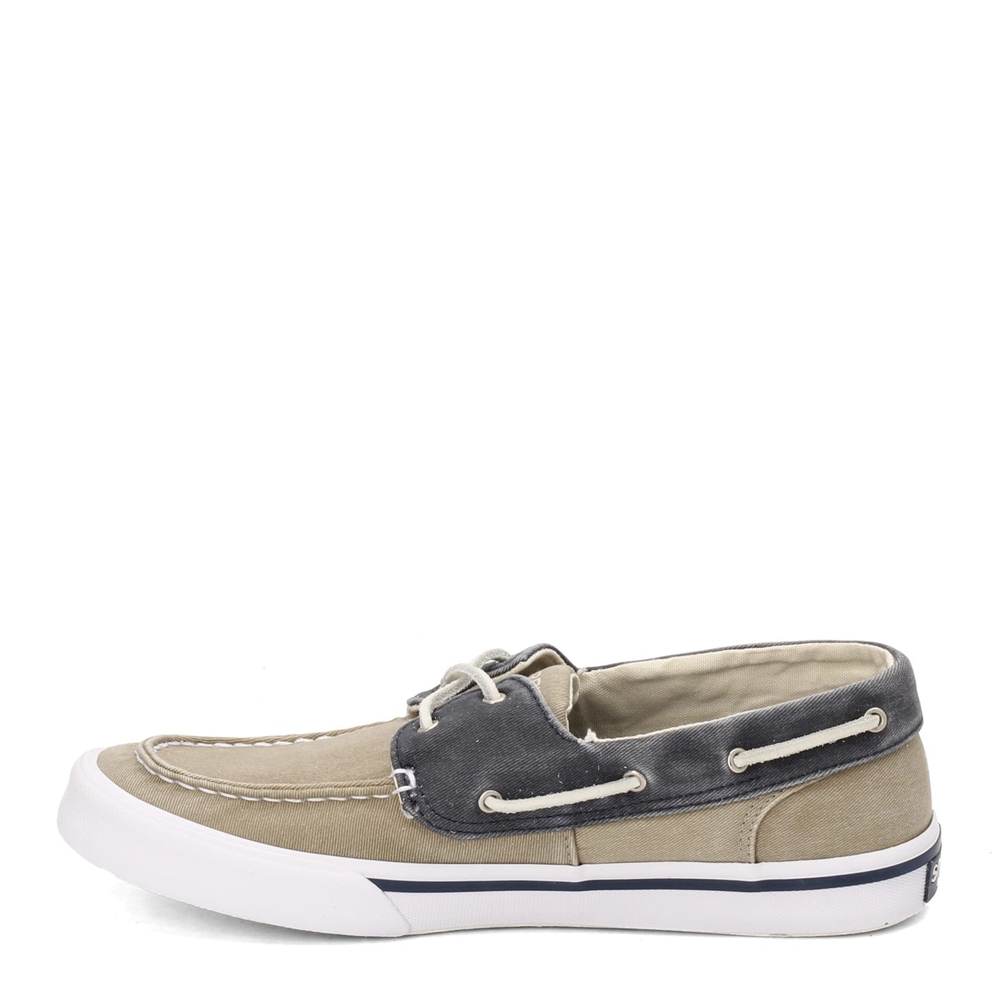 Peltz Shoes Men's Sperry Bahama II Boat Shoe KHAKI NAVY STS17782