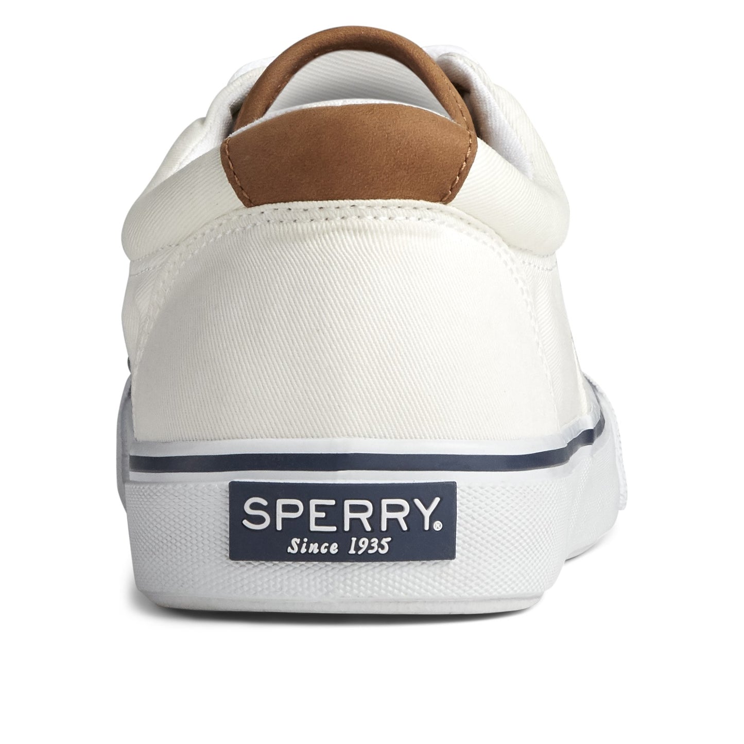 Peltz Shoes Men's Sperry Striper II CVO Sneaker SW White STS22043
