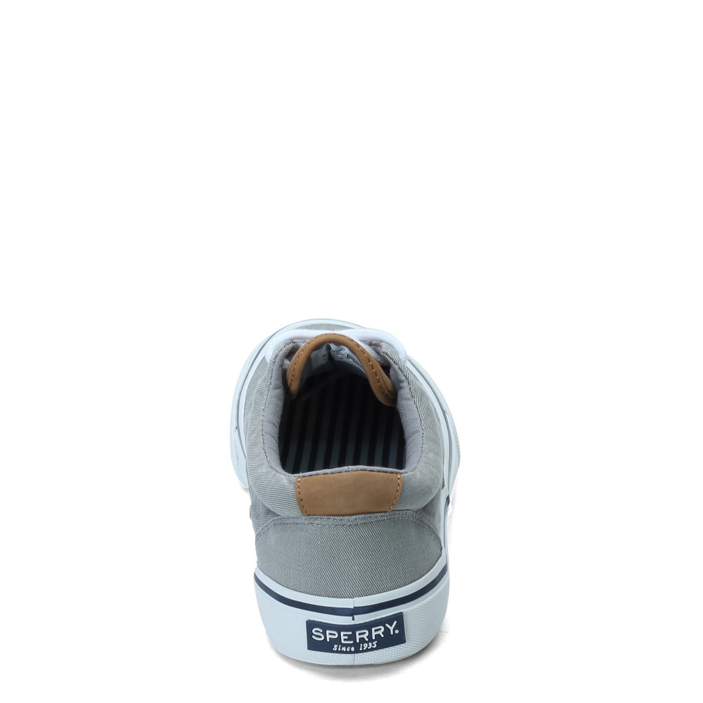 Peltz Shoes Men's Sperry Striper II CVO Sneaker SALTWASH GREY STS22045
