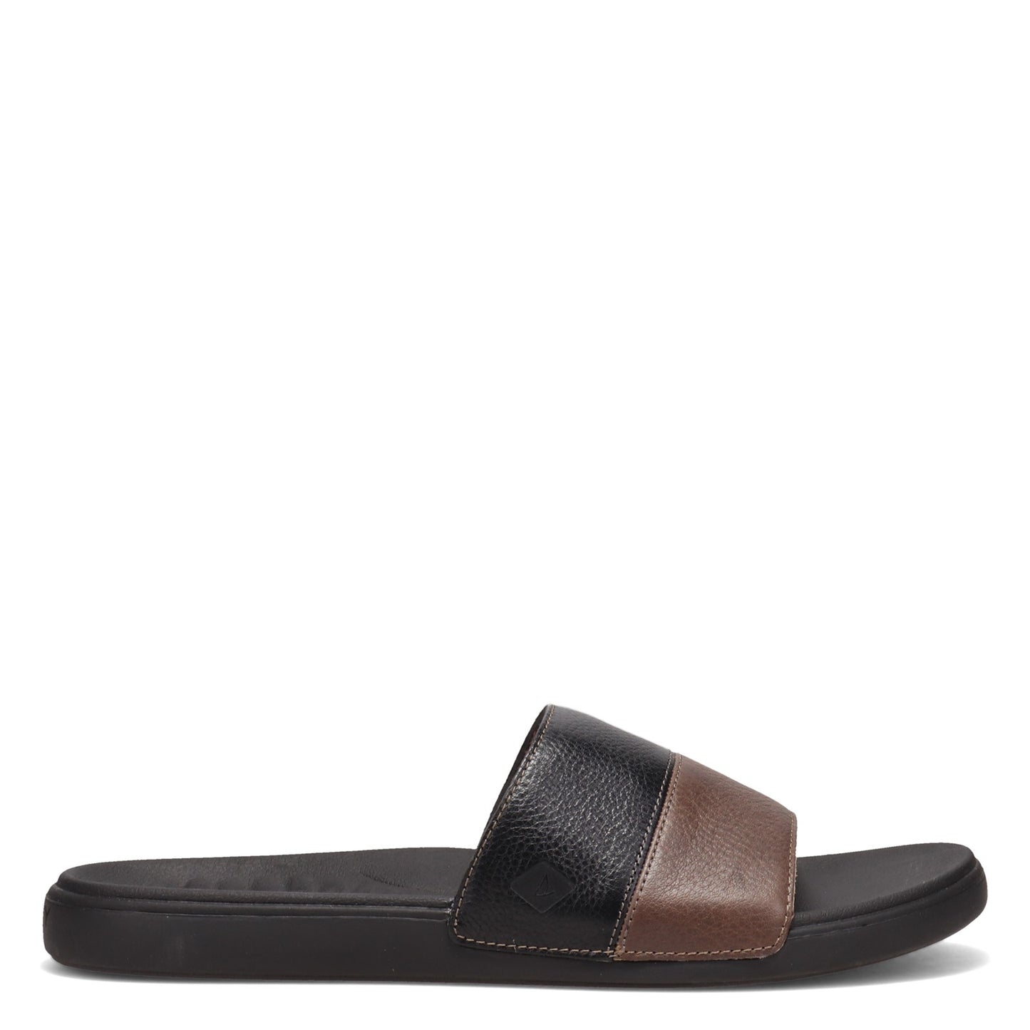 Peltz Shoes Men's Sperry Dock Slide Plushwave Sandal BLACK STS22213
