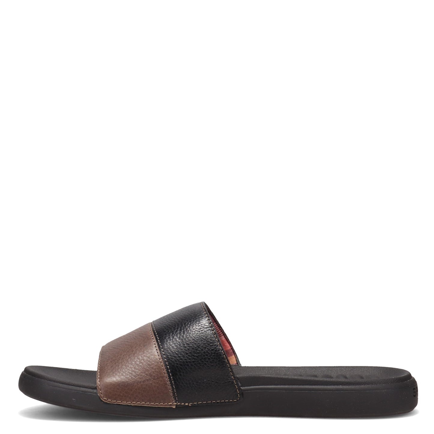 Peltz Shoes Men's Sperry Dock Slide Plushwave Sandal BLACK STS22213