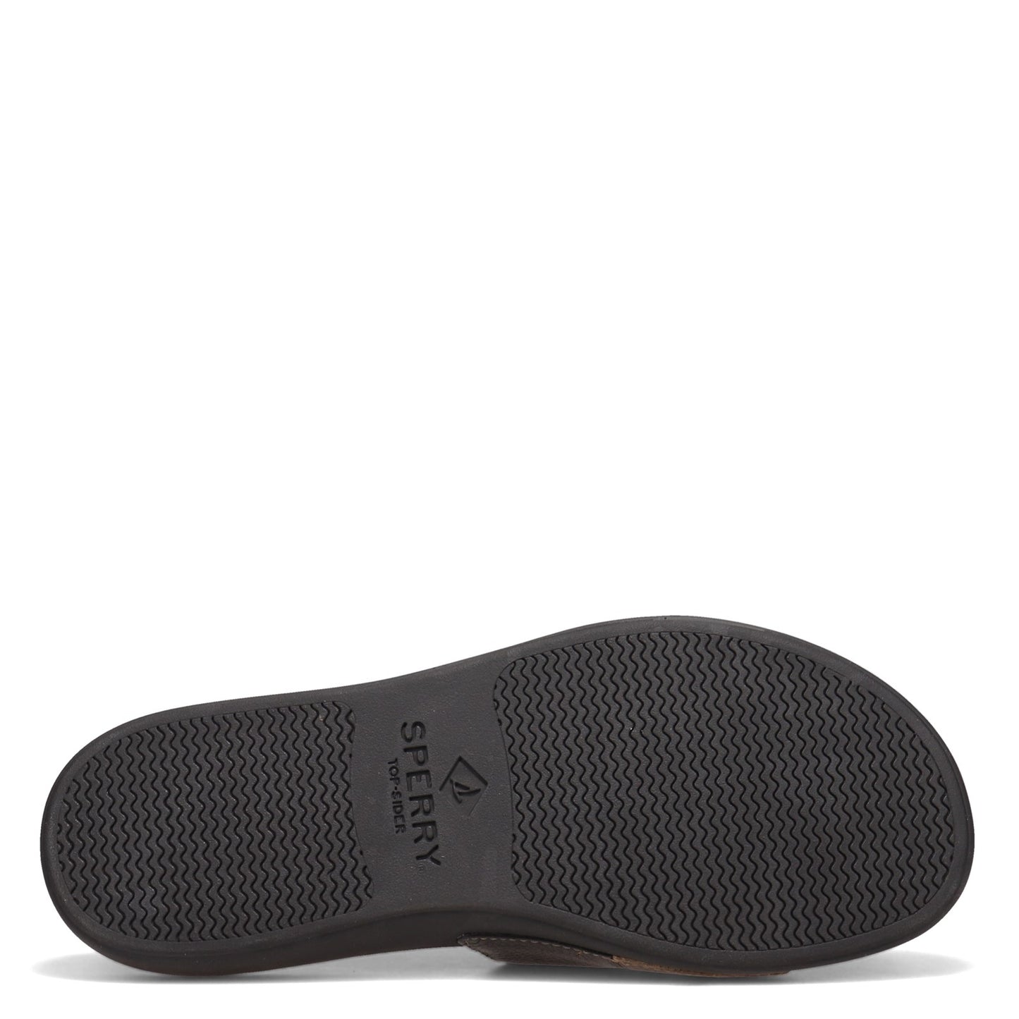 Peltz Shoes Men's Sperry Dock Slide Plushwave Sandal BLACK STS22213