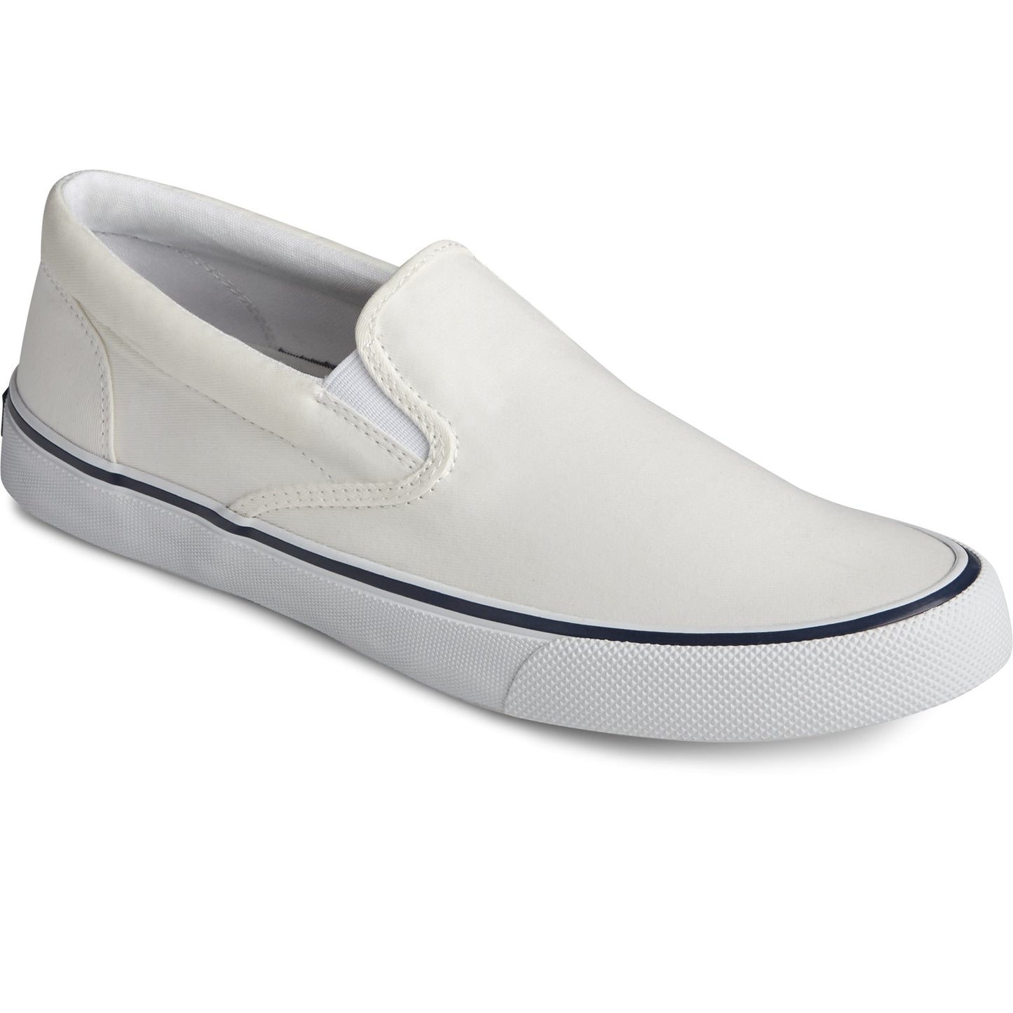 Peltz Shoes Men's Sperry Striper II Slip-On Sneaker OFF WHITE STS22404