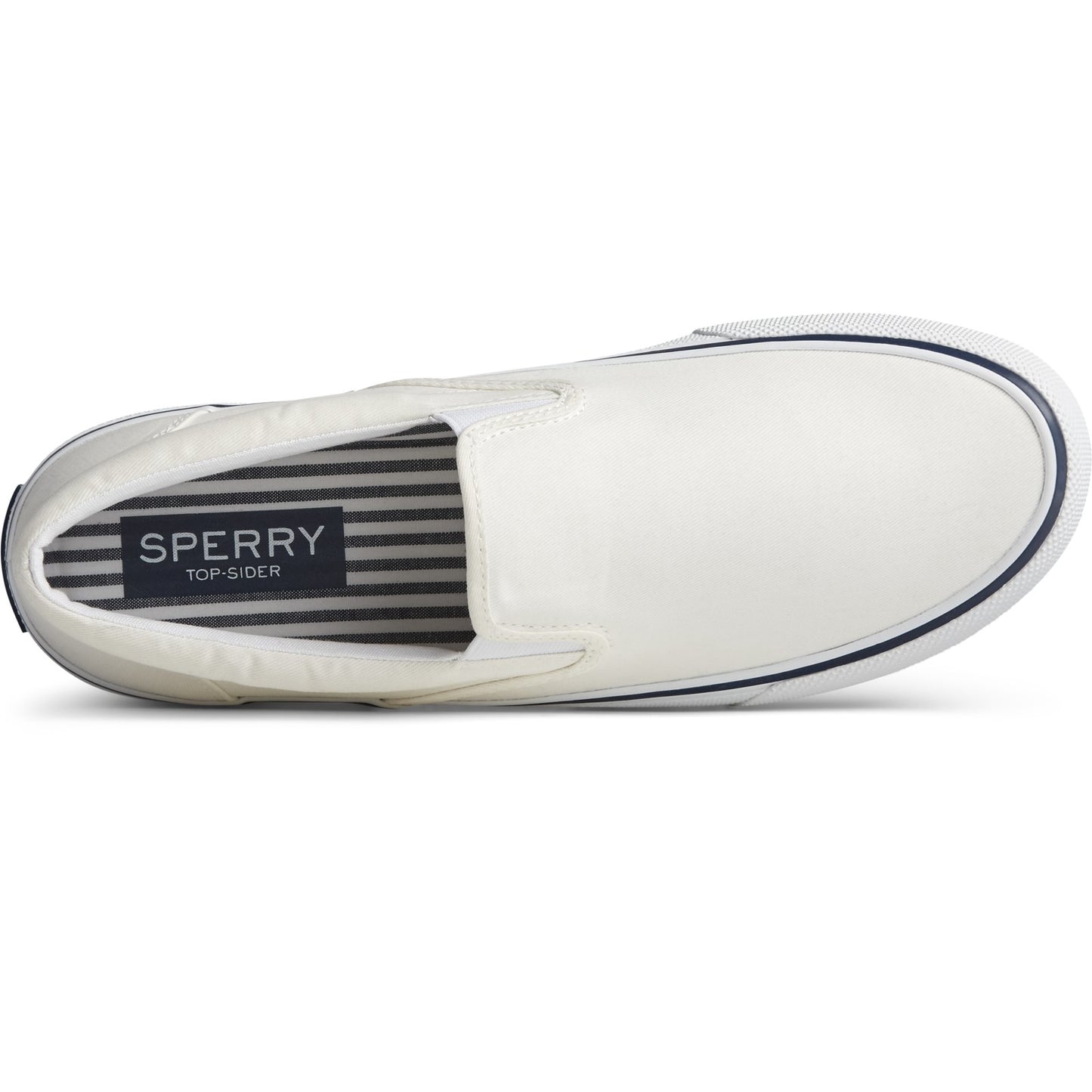 Peltz Shoes Men's Sperry Striper II Slip-On Sneaker OFF WHITE STS22404