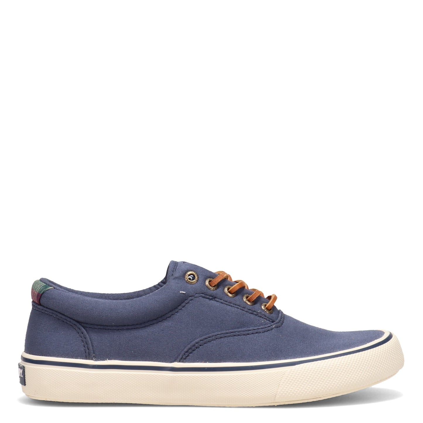 Peltz Shoes Men's Sperry Striper II CVO Sneaker NAVY WITH TAN STS22620