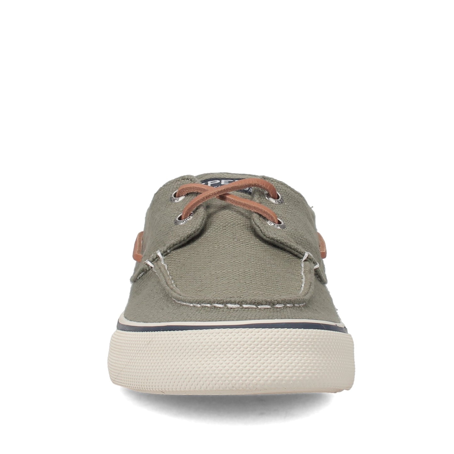 Peltz Shoes Men's Sperry Bahama II Sneaker BAJA LINEN OLIVE STS23050