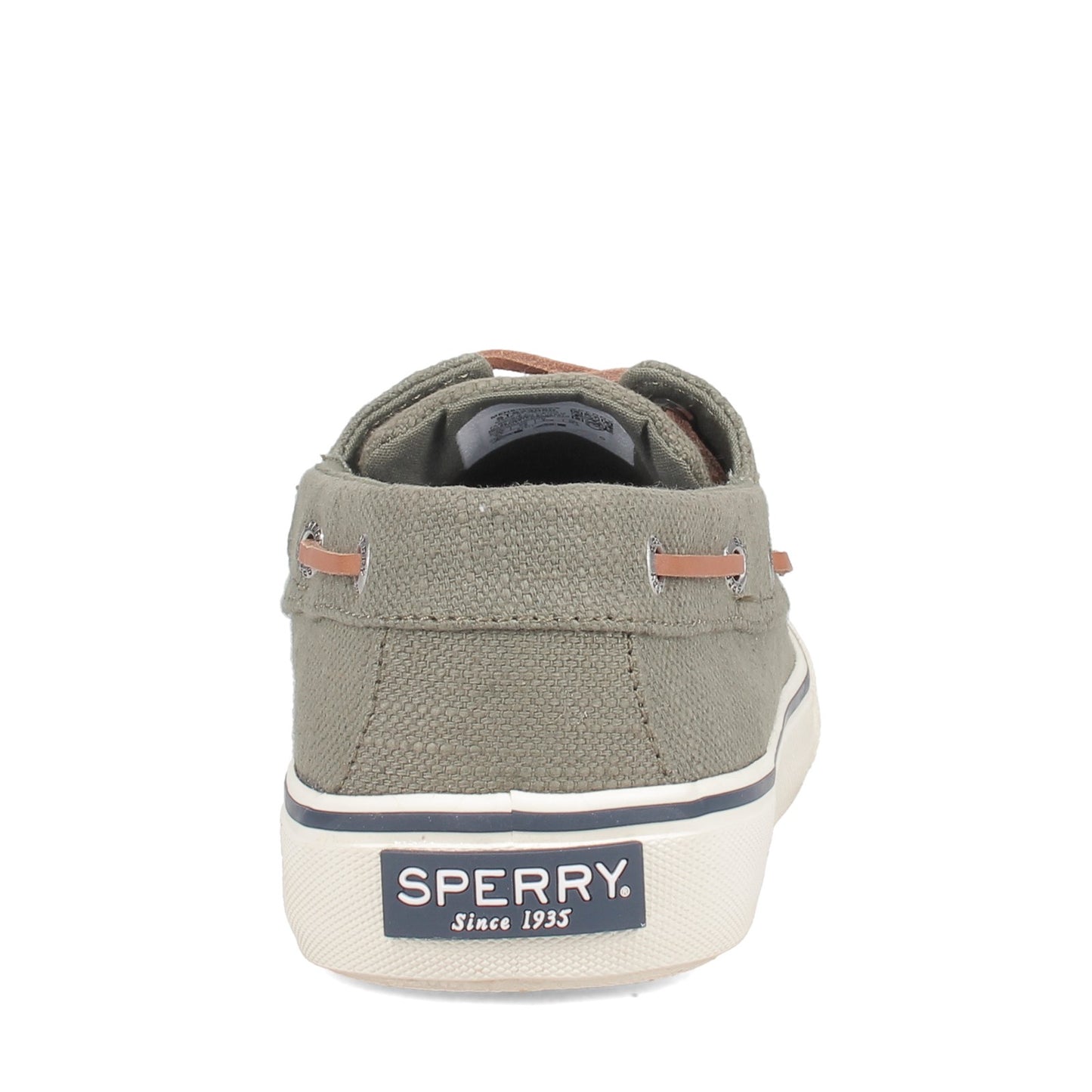 Peltz Shoes Men's Sperry Bahama II Sneaker BAJA LINEN OLIVE STS23050