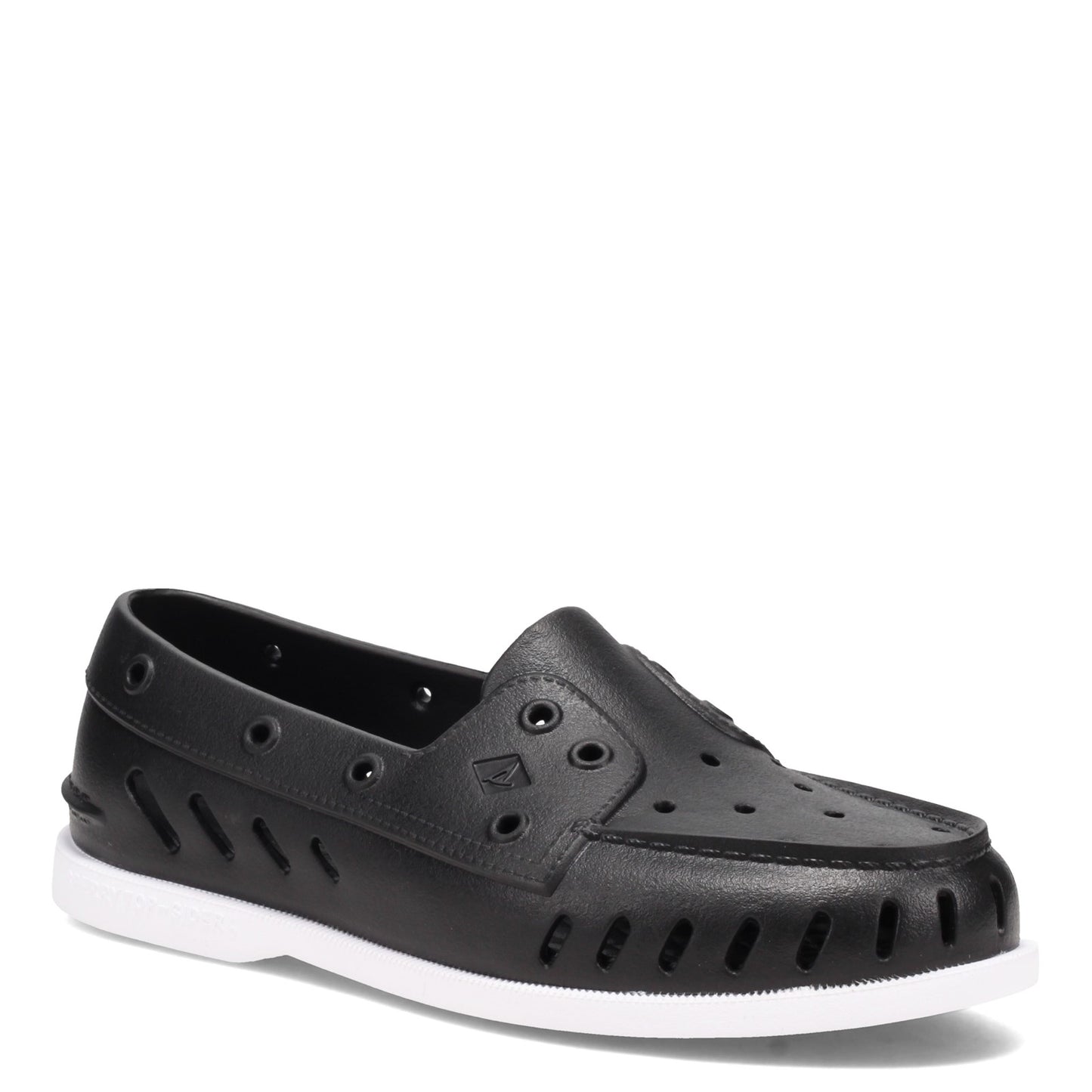 Peltz Shoes Men's Sperry Authentic Original Float Boat Shoe BLACK STS23287