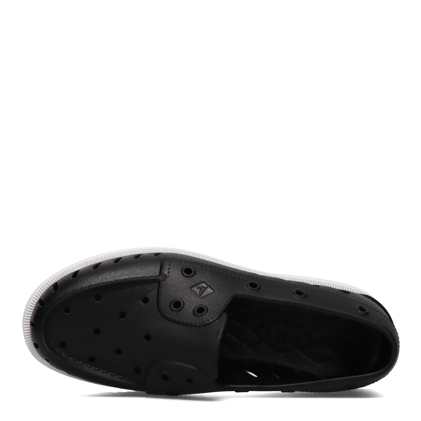 Peltz Shoes Men's Sperry Authentic Original Float Boat Shoe BLACK STS23287
