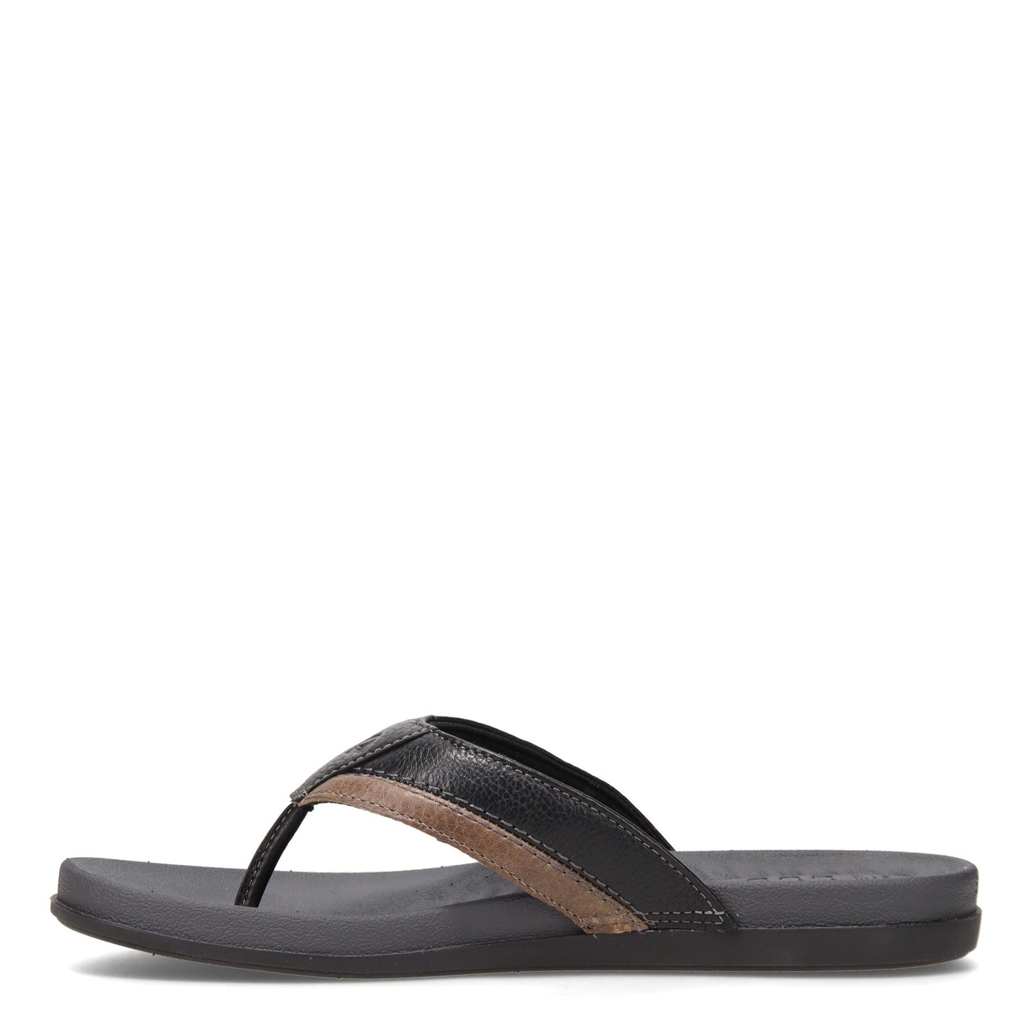 Peltz Shoes Men's Sperry Plushwave Thong Sandal BLACK STS23331